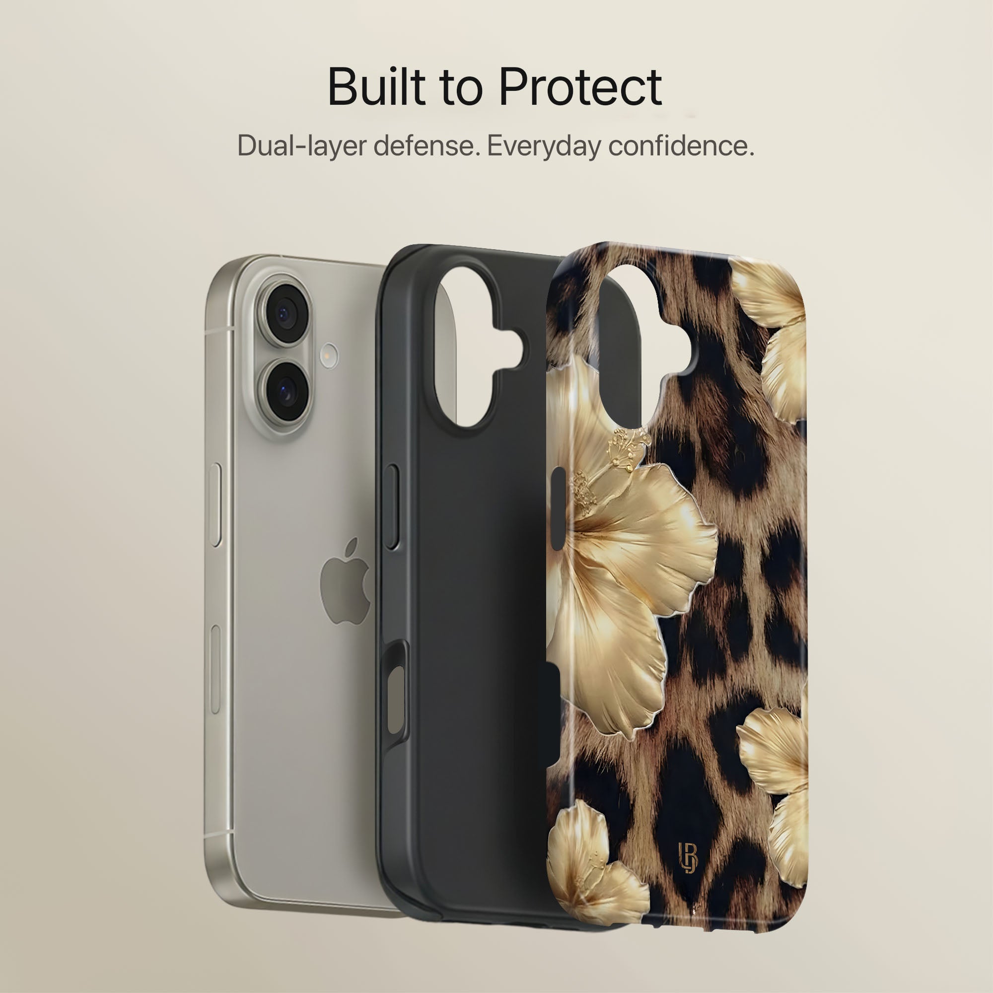 Leopard Royale Ultrabling full case mockup front view