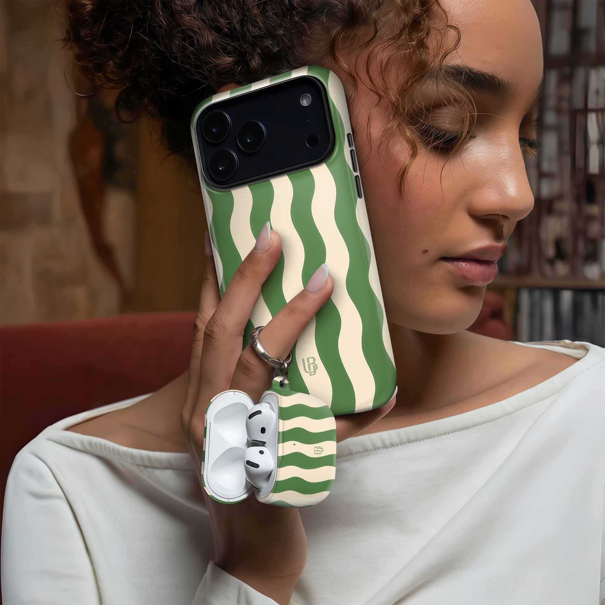 Pistachio Wave - AirPods Case