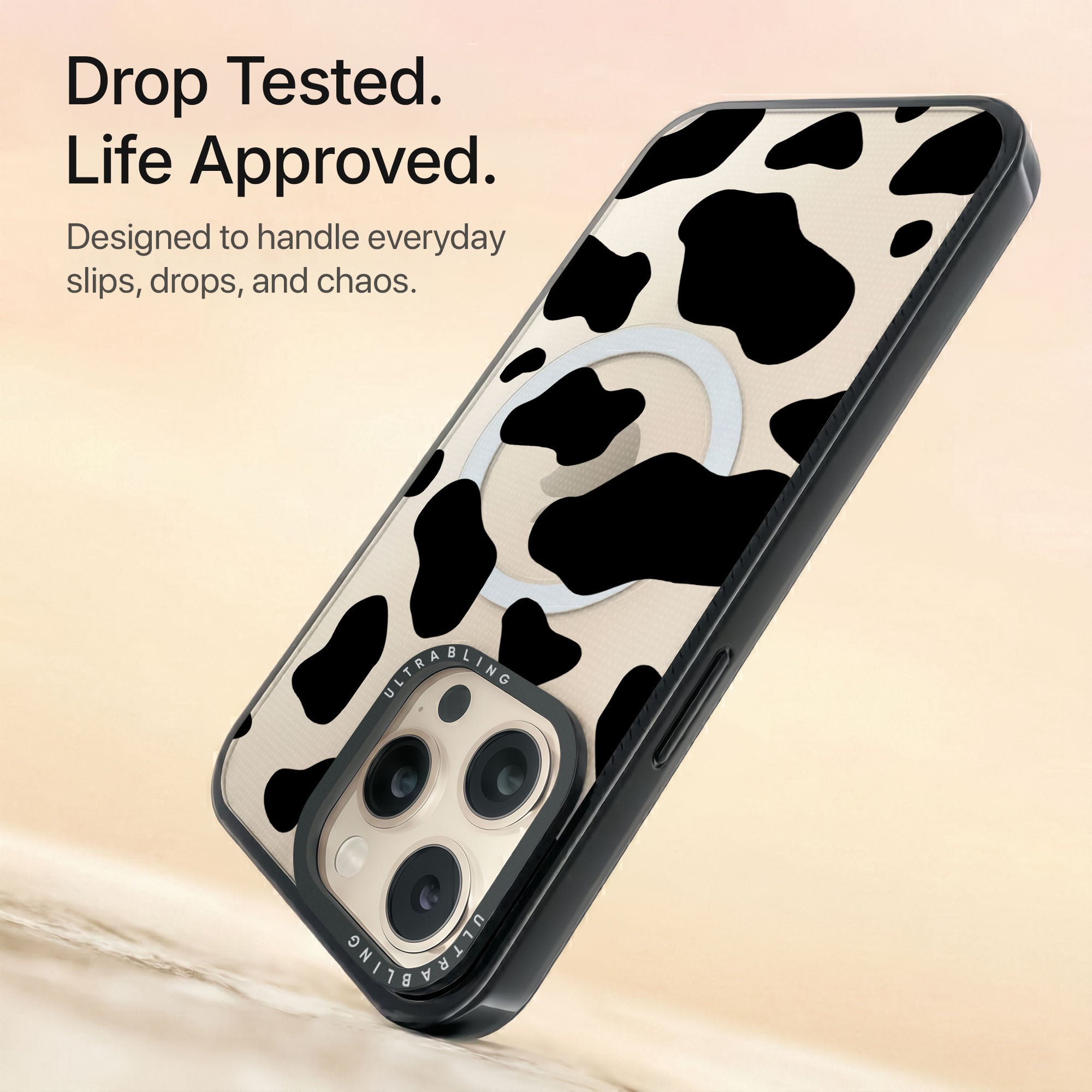 Cowgirl Ultrabling Aura iPhone case non MagSafe black back view