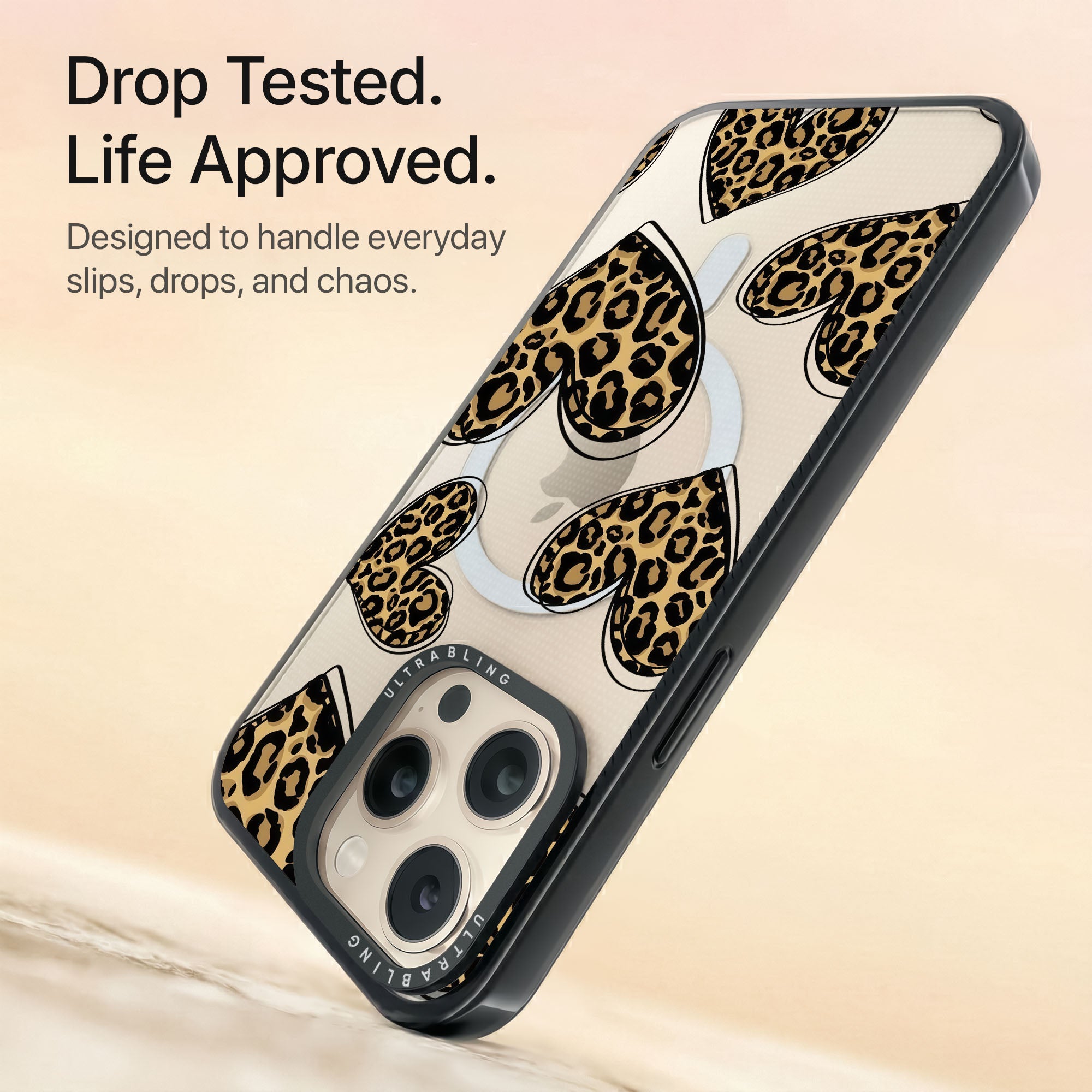 Fierce Love Ultrabling Aura iPhone case non MagSafe black back view