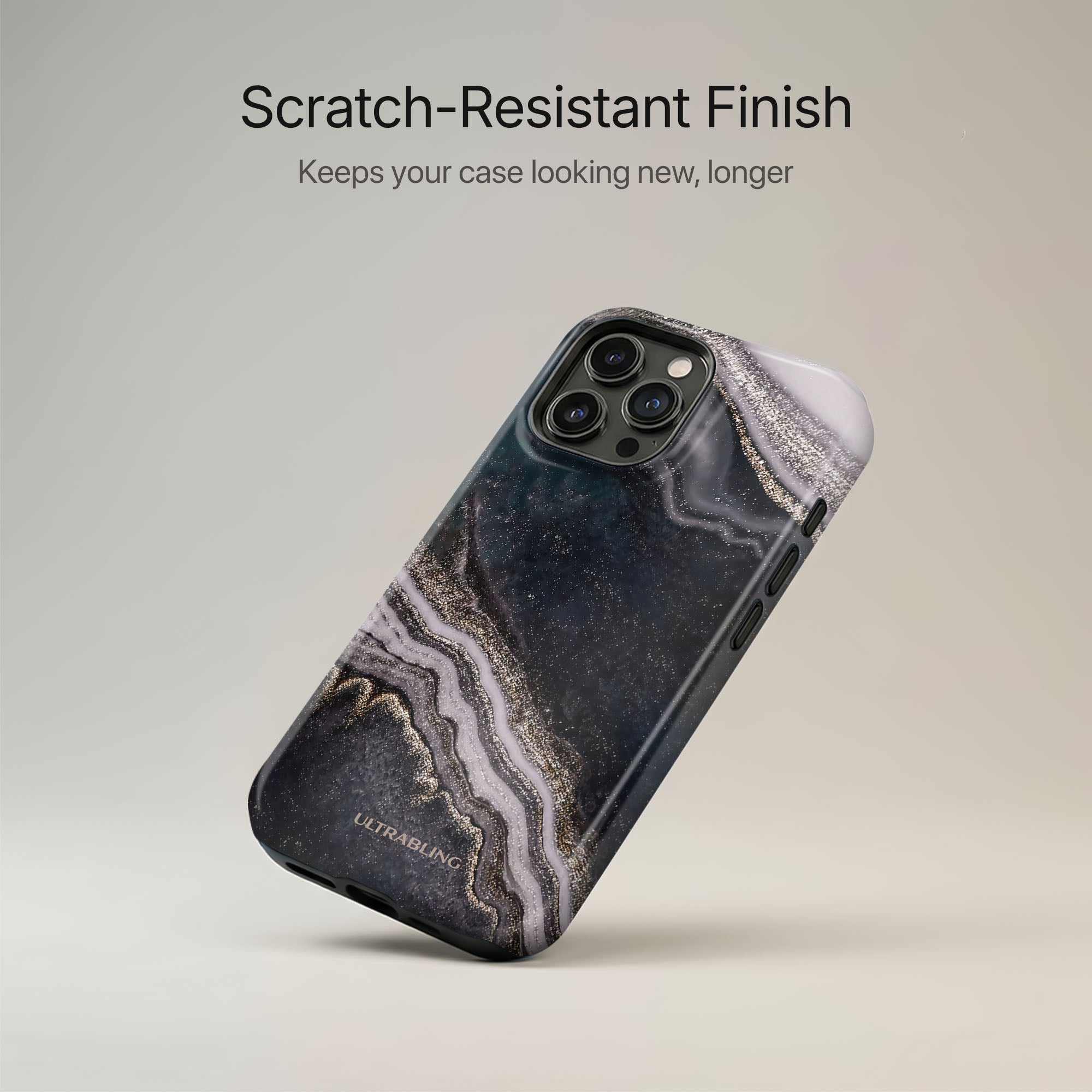 Obsidian Marble Ultrabling lifestyle mockup on iPhone