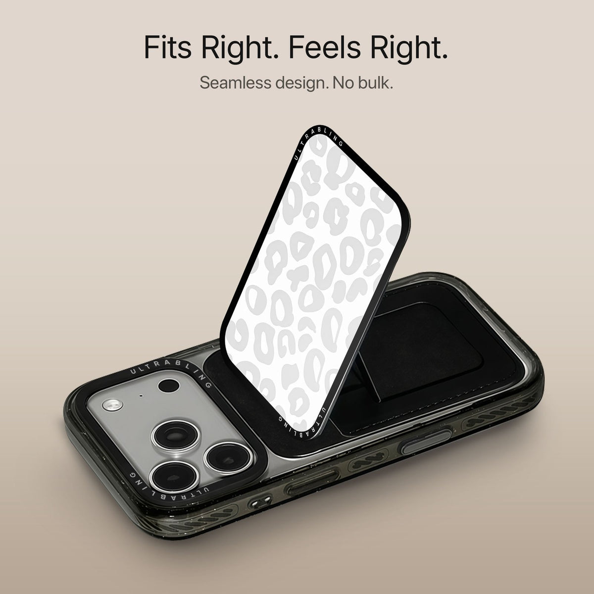 Ivory Leopard - MagSafe Wallet