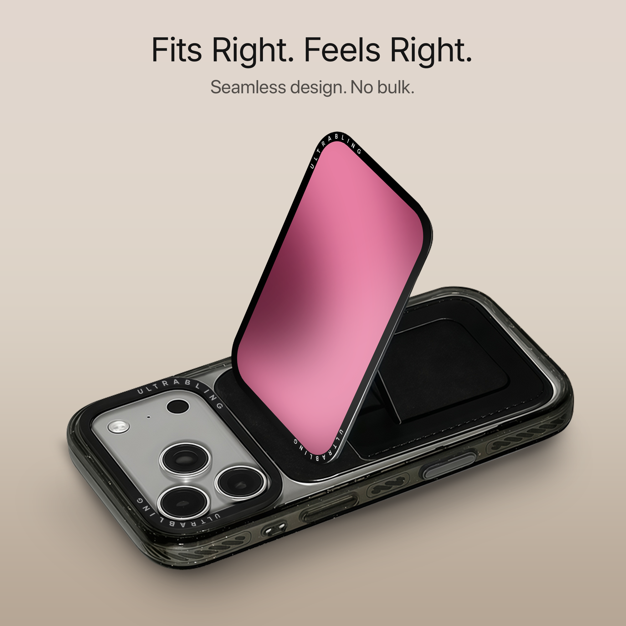Pink Fade MagSafe Wallet - Detail View