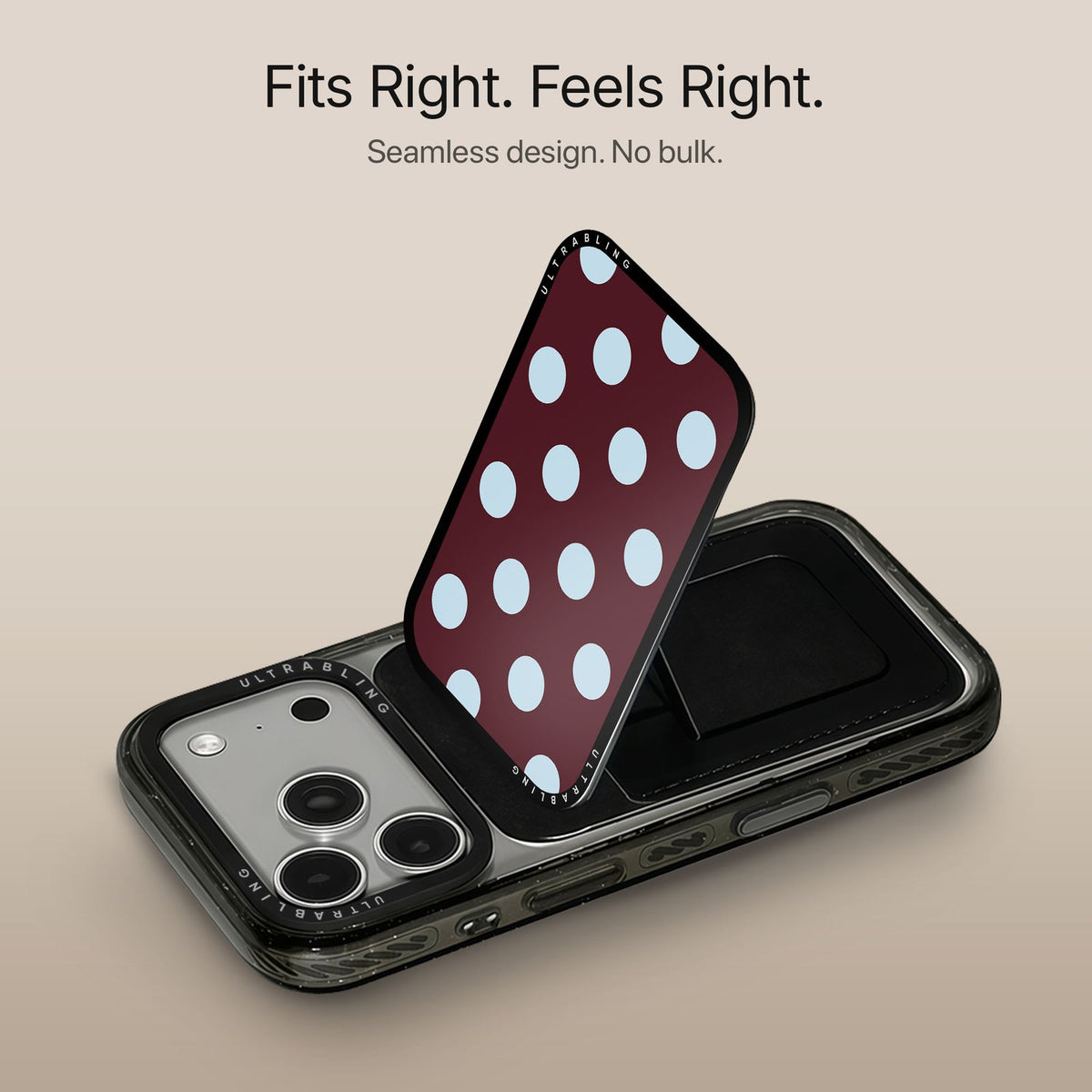 Claret Dot - MagSafe Wallet