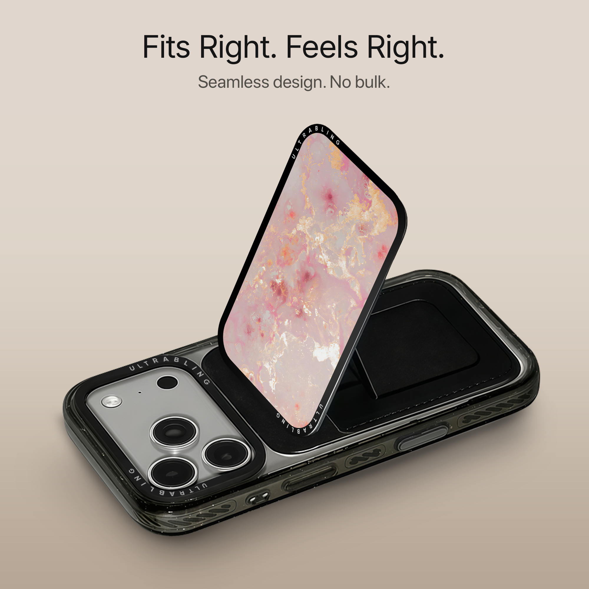 Rose Quartz MagSafe Wallet - Detail View