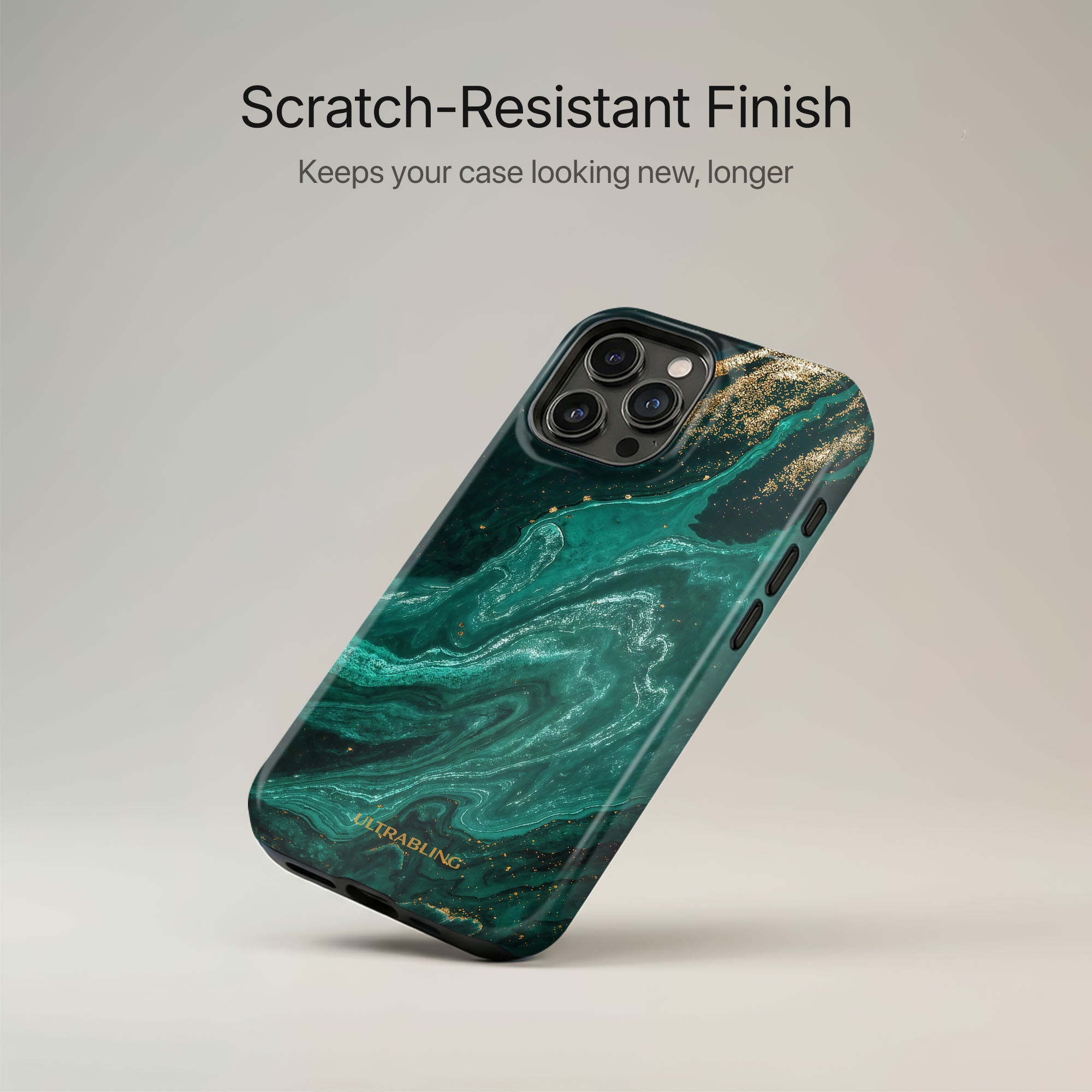 Emerald Vein Ultrabling lifestyle mockup on iPhone