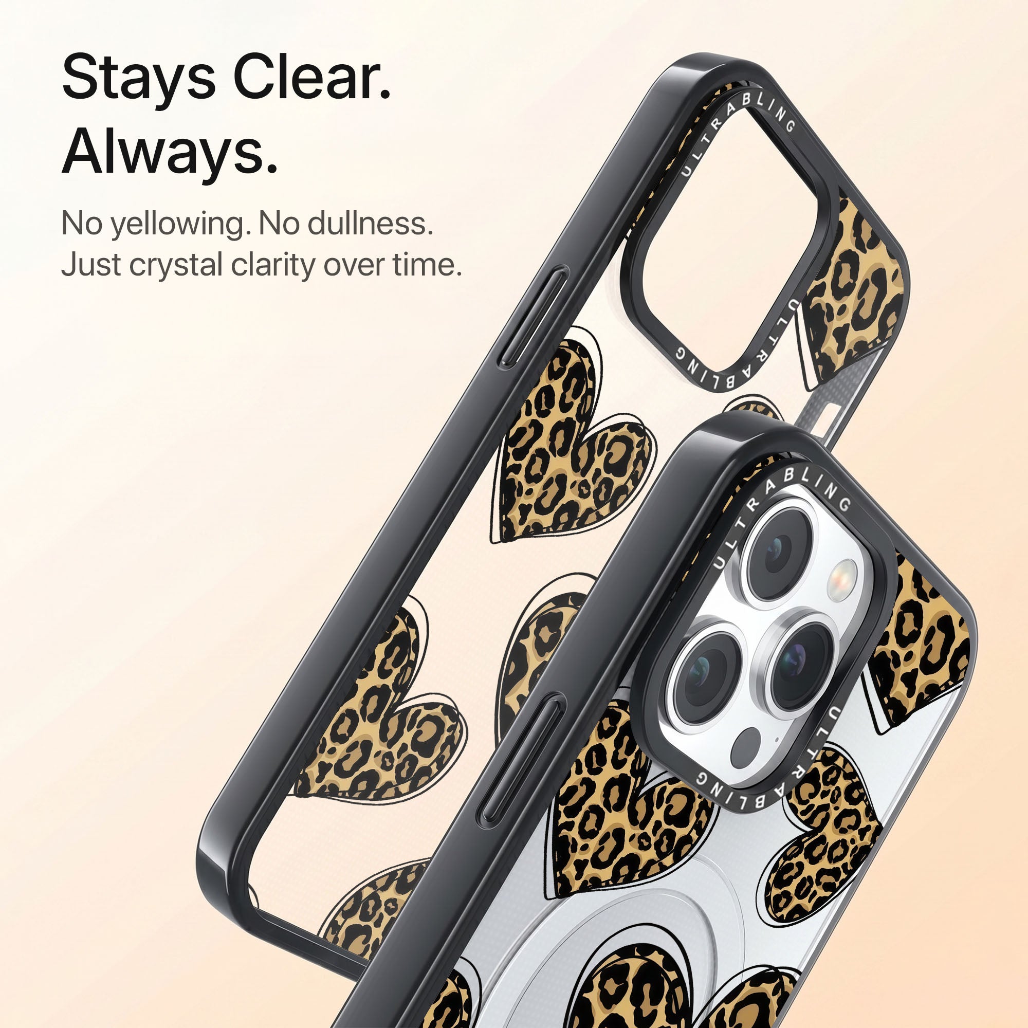 Fierce Love Ultrabling Aura iPhone case back view with camera cutout