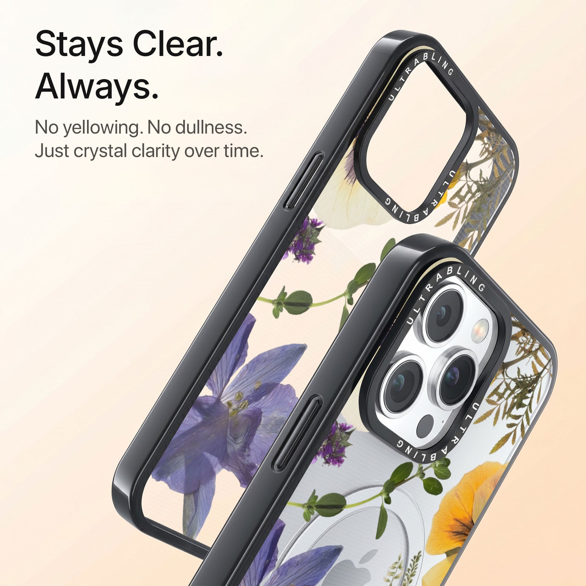 Iris Muse Ultrabling Aura iPhone case back view with camera cutout