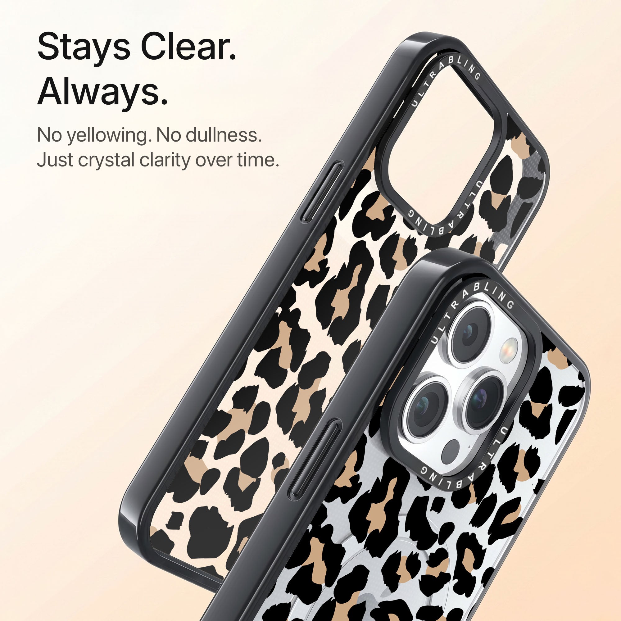 Safari Ultrabling Aura iPhone case back view with camera cutout