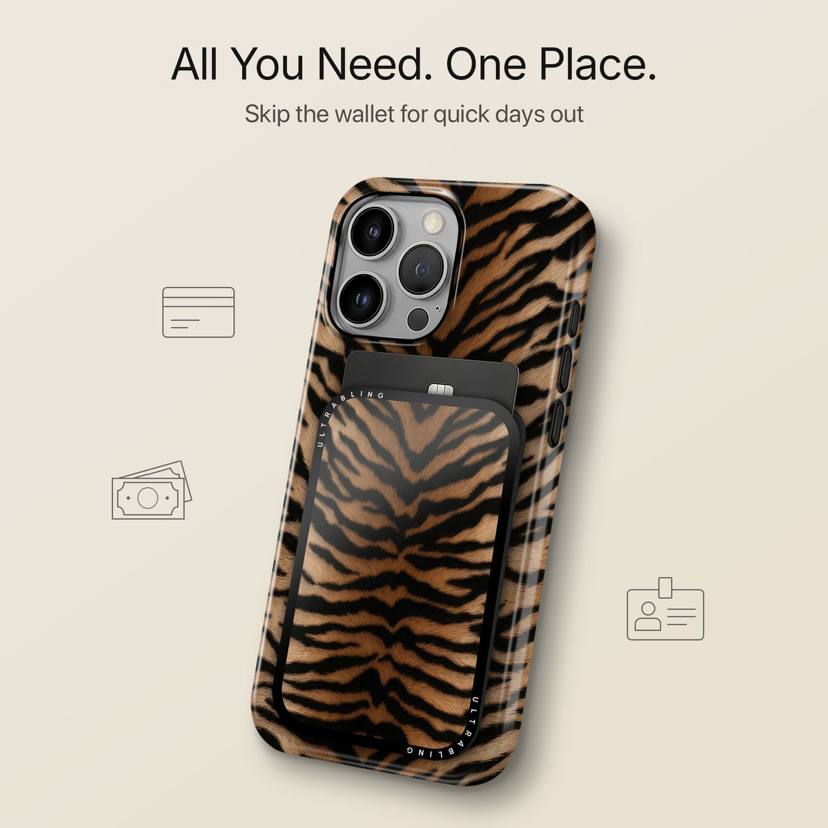 Tiger Sand - MagSafe Wallet by Ultrabling, MagSafe Wallet, product view