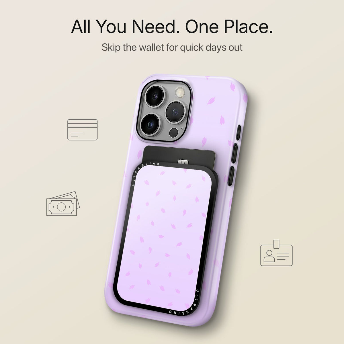 Petal Snow - MagSafe Wallet
