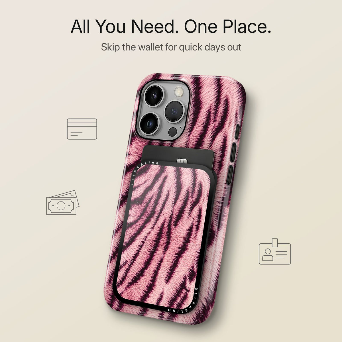 Blush Tiger - MagSafe Wallet