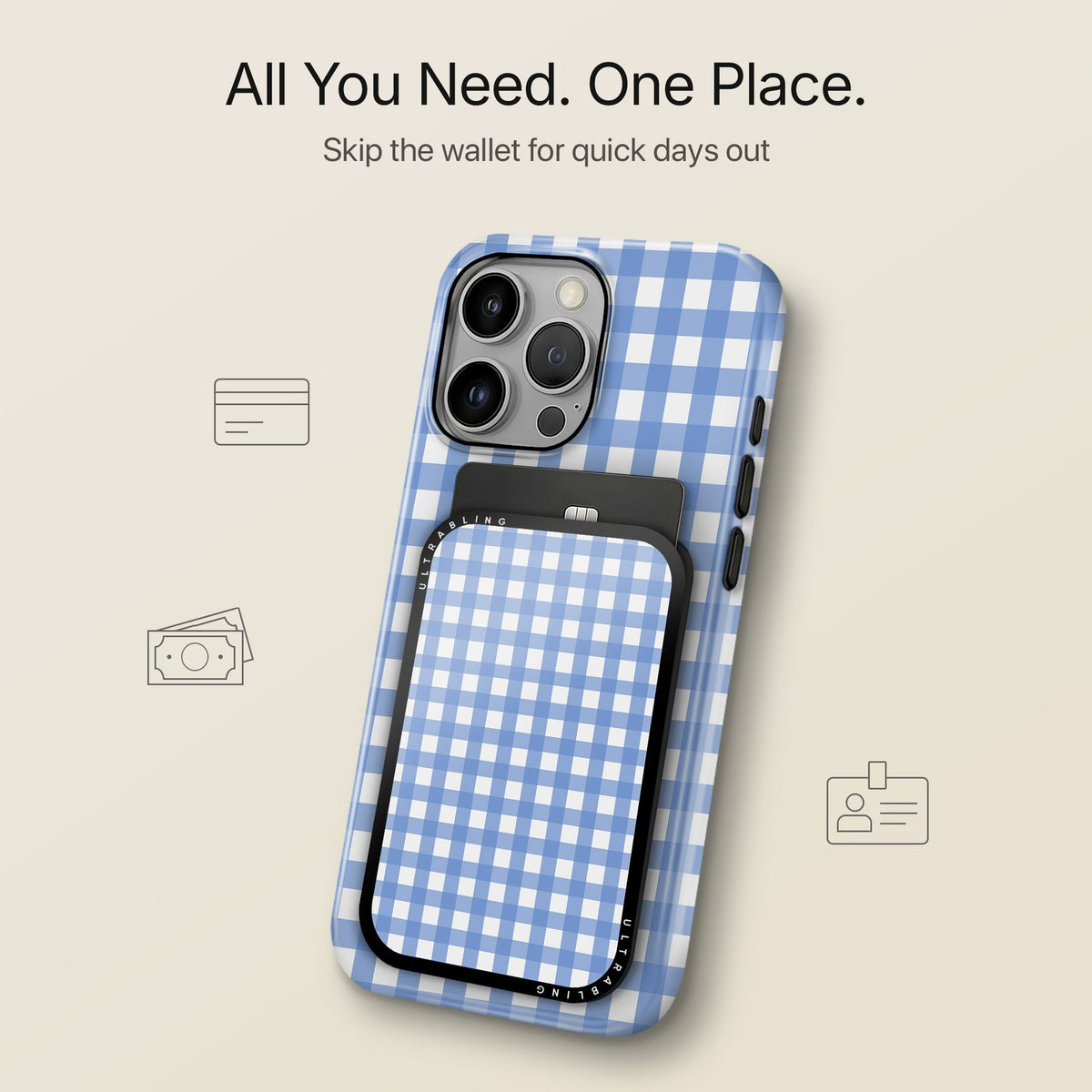 Picnic Blue - MagSafe Wallet