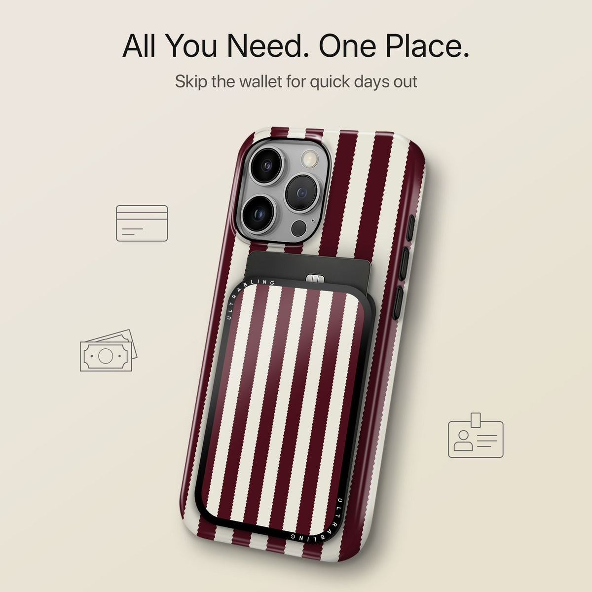 Bistro Stripe - MagSafe Wallet
