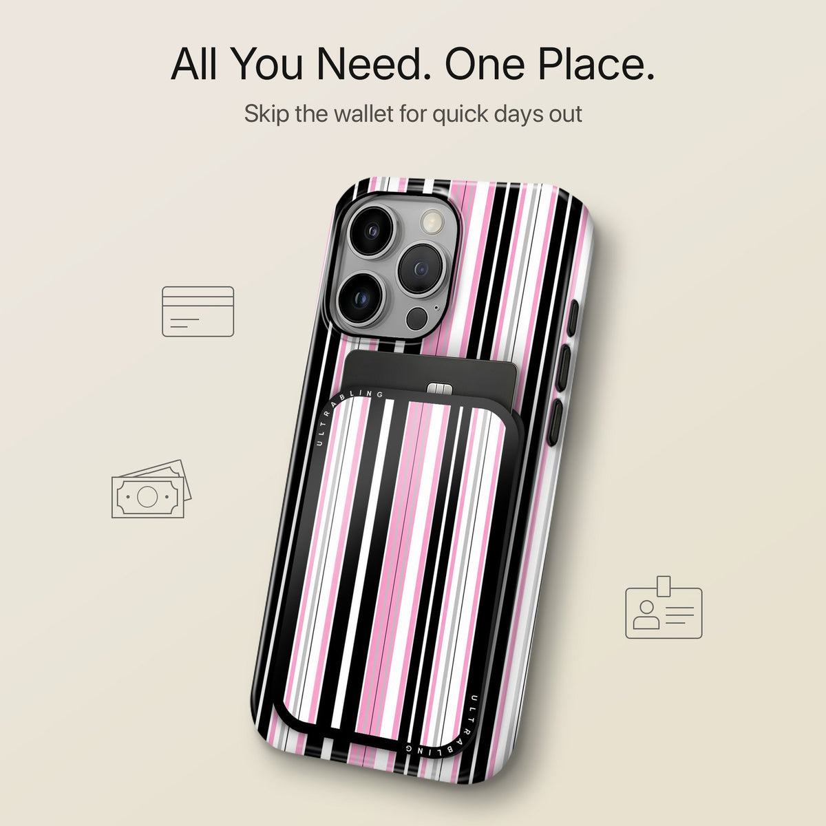 Taffy Stripe - MagSafe Wallet