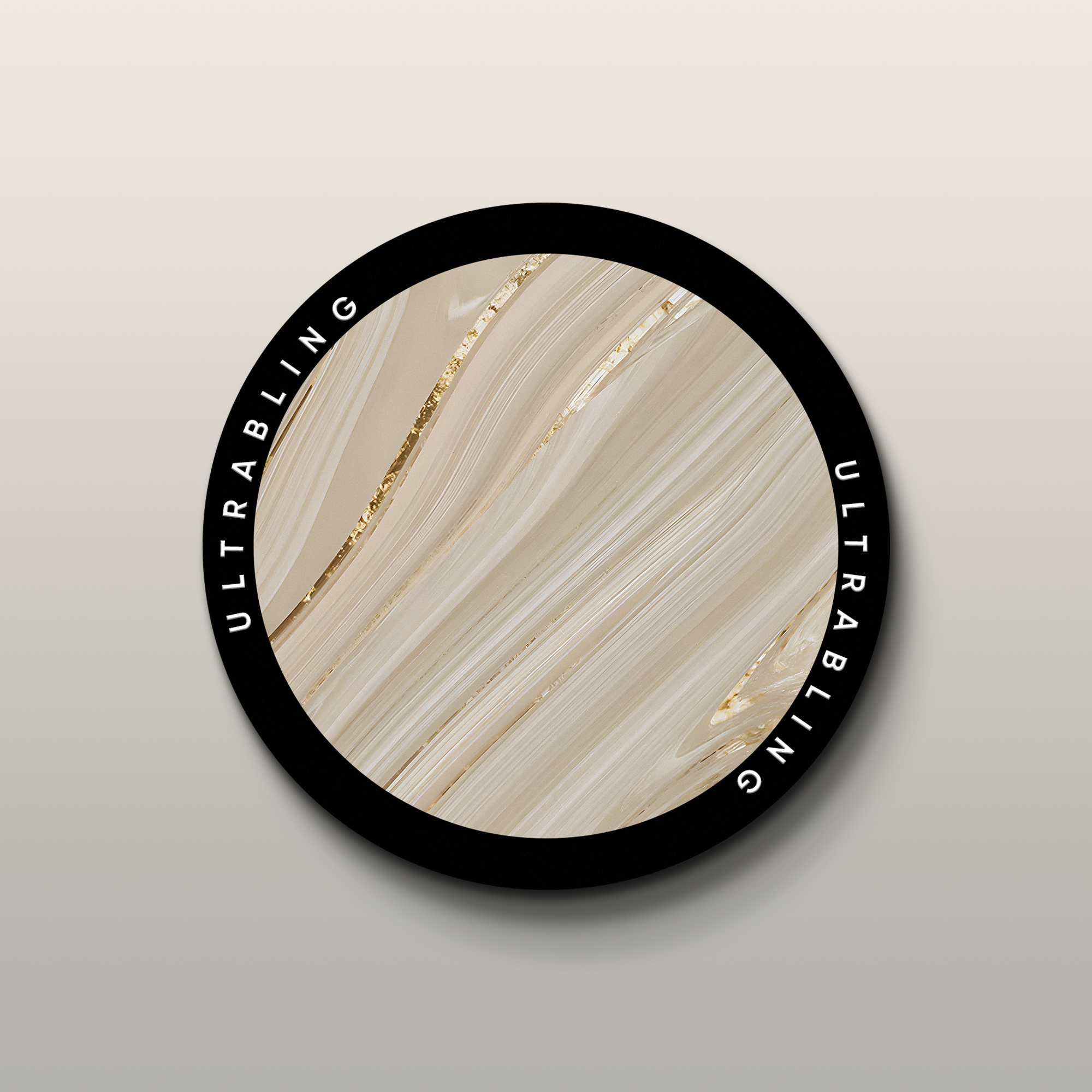 Champagne Marble Ultrabling MagSafe Phone Grip - In-Hand