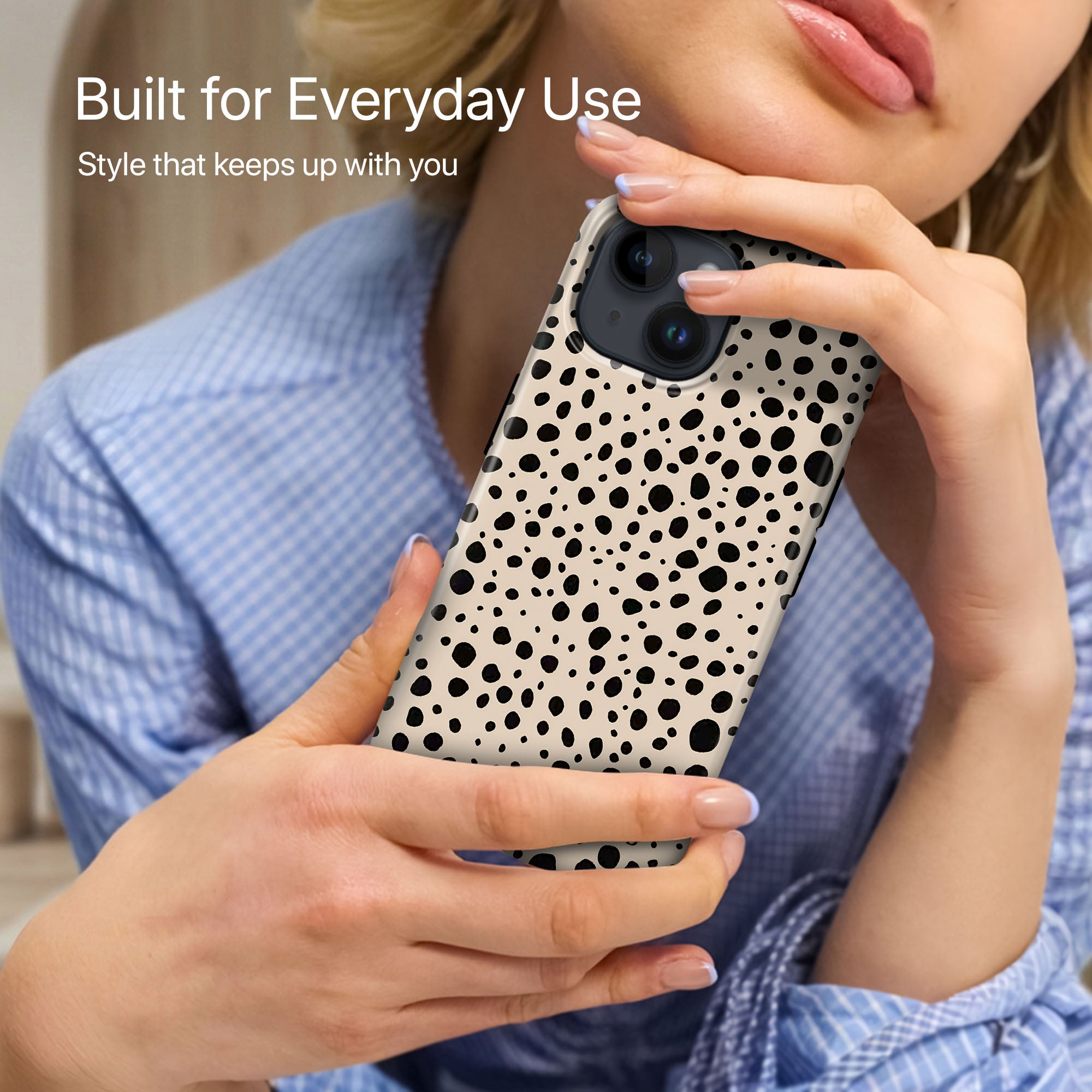 Speckled Sand Ultrabling side profile and button view