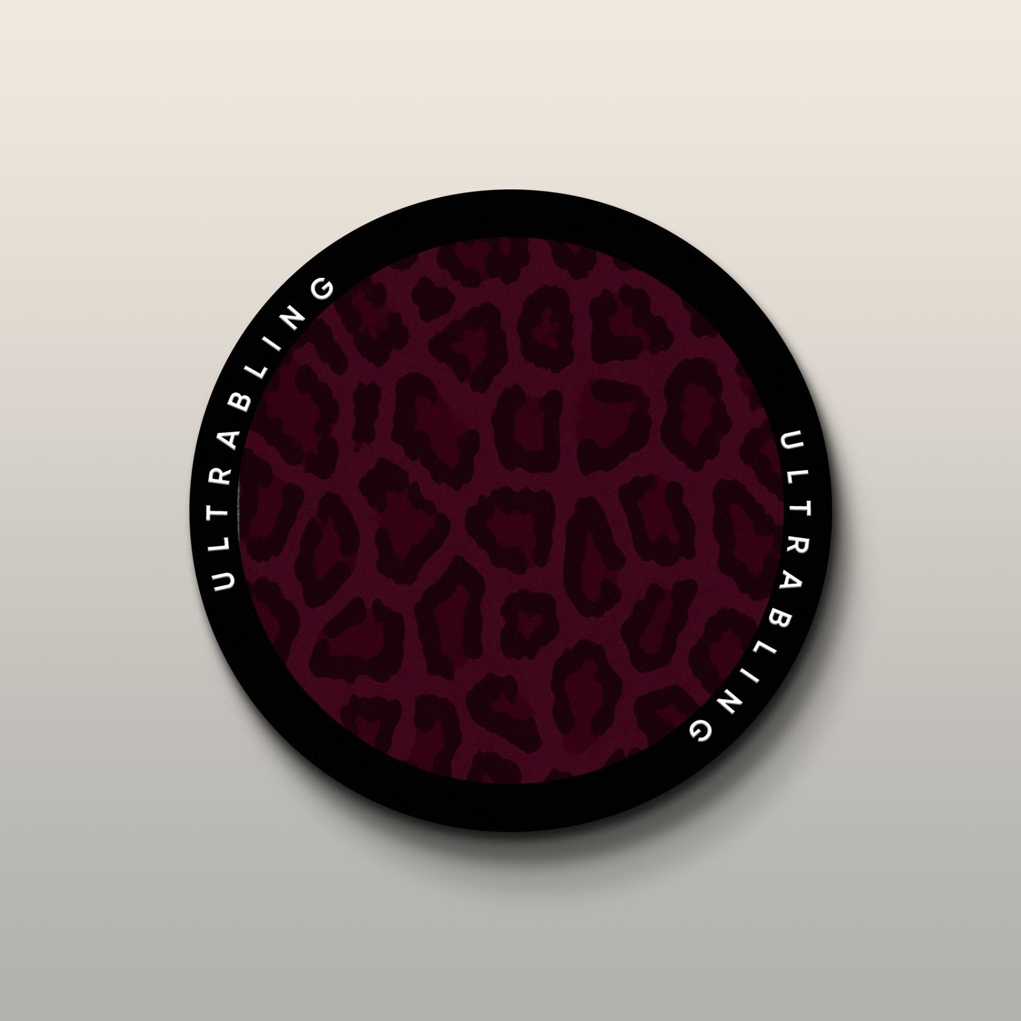 Bordeaux Leopard - MagSafe Phone Grip