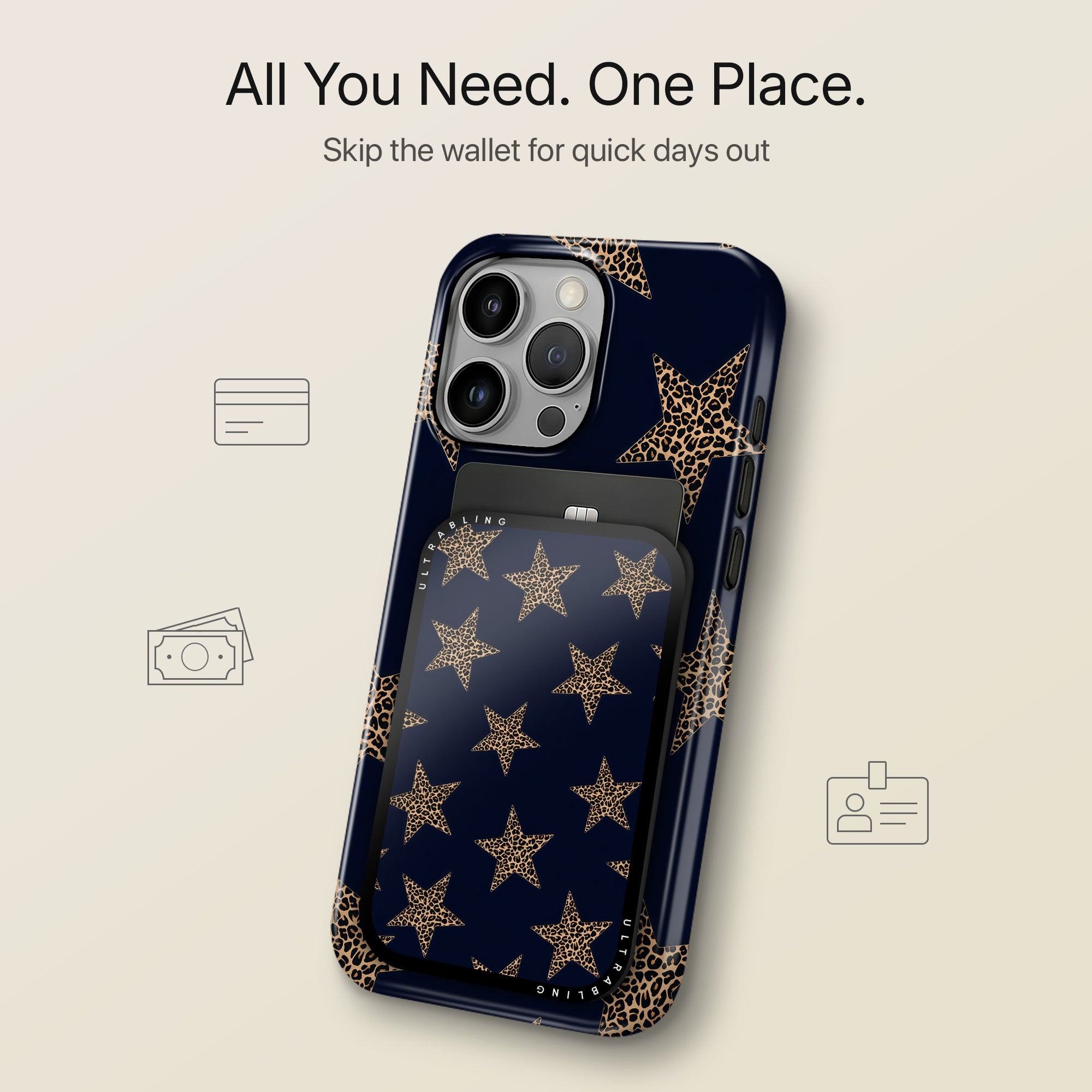 Starlit Noir - MagSafe Wallet