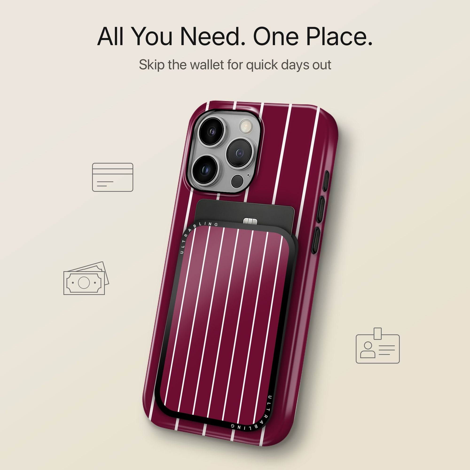 Bordeaux - MagSafe Wallet