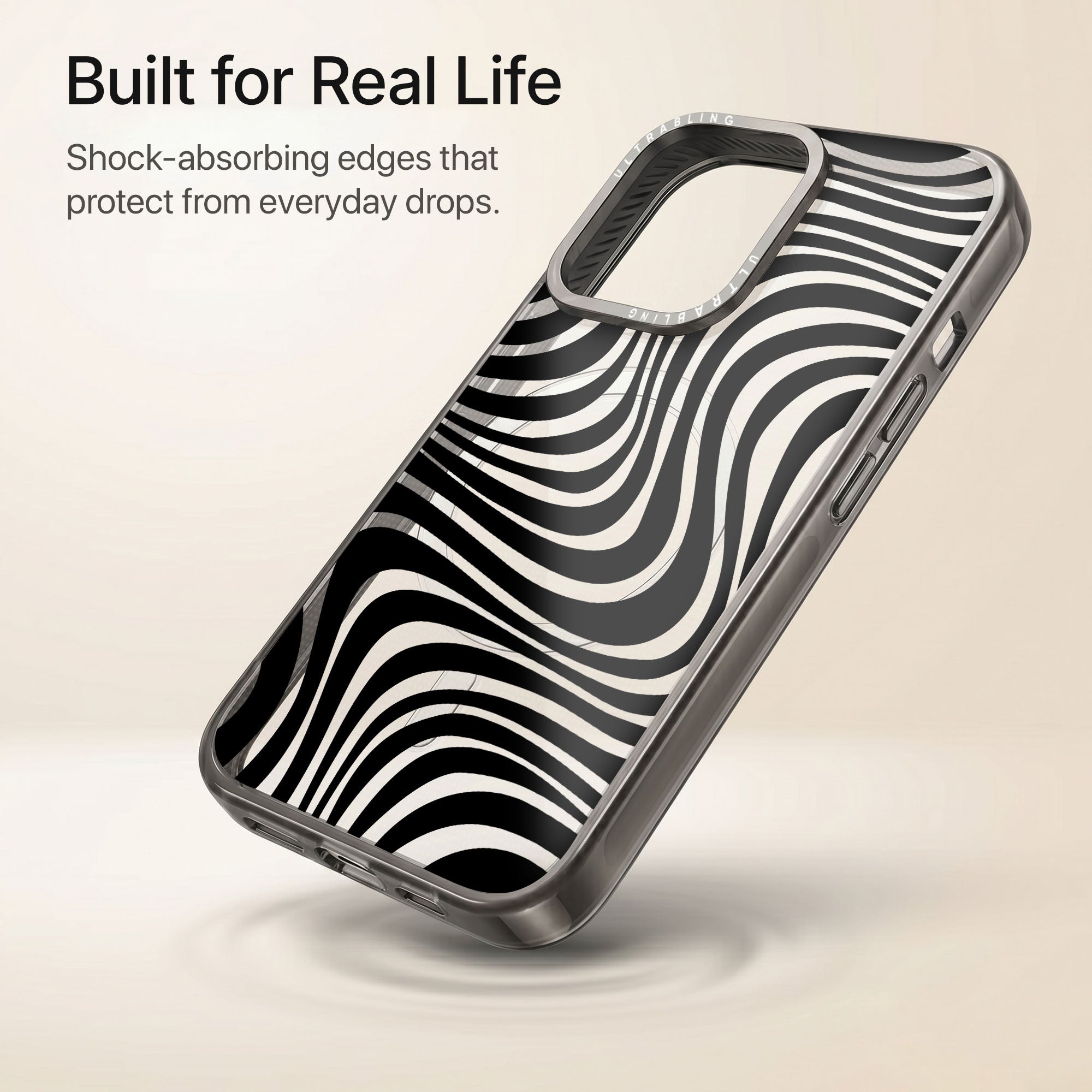 Hypnotic Ultrabling Aura iPhone case lifestyle in-hand shot