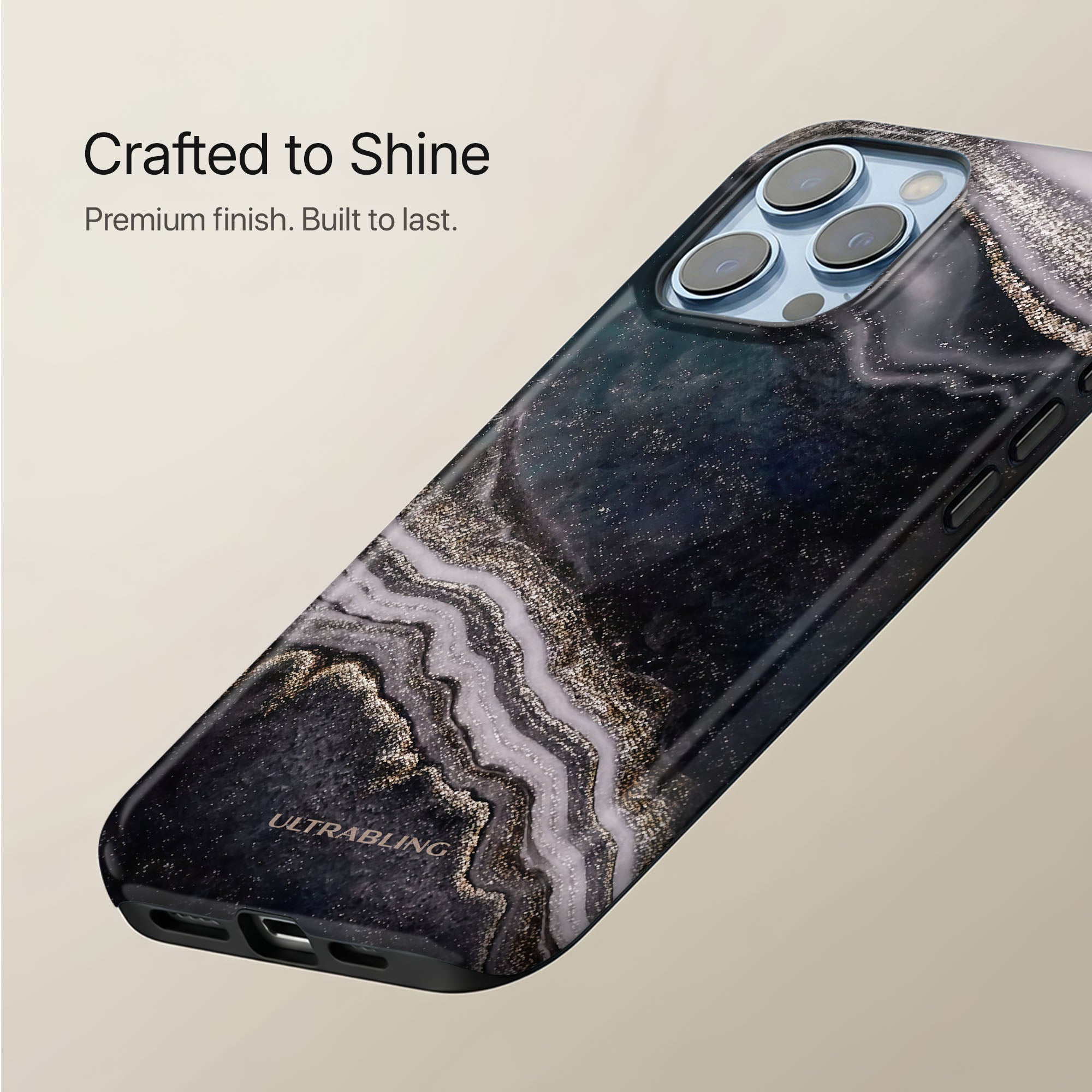 Obsidian Marble Ultrabling statement case collection mockup