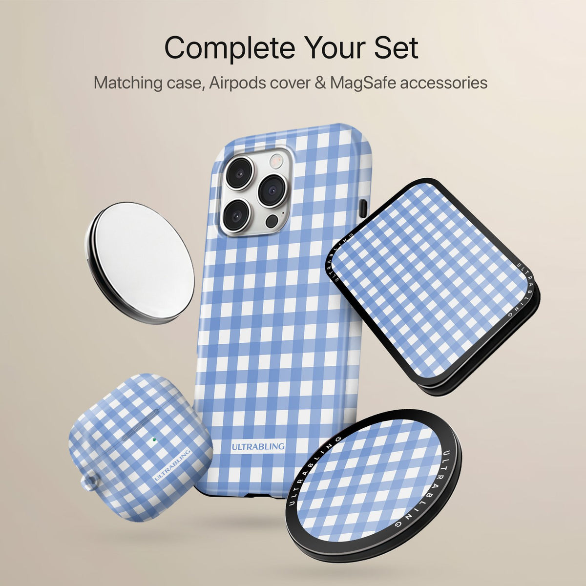 Picnic Blue - MagSafe Wallet