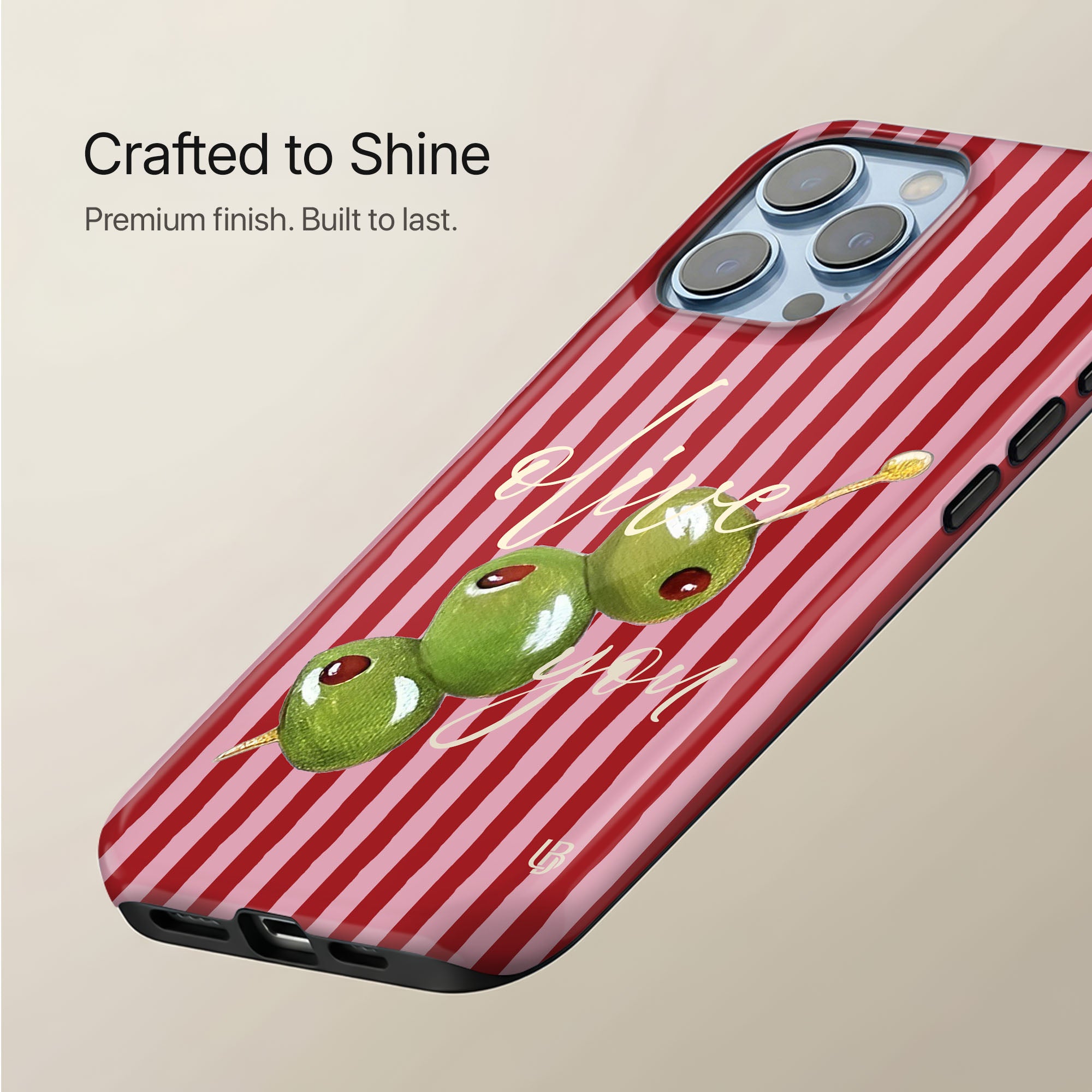 Olive Martini Ultrabling statement case collection mockup
