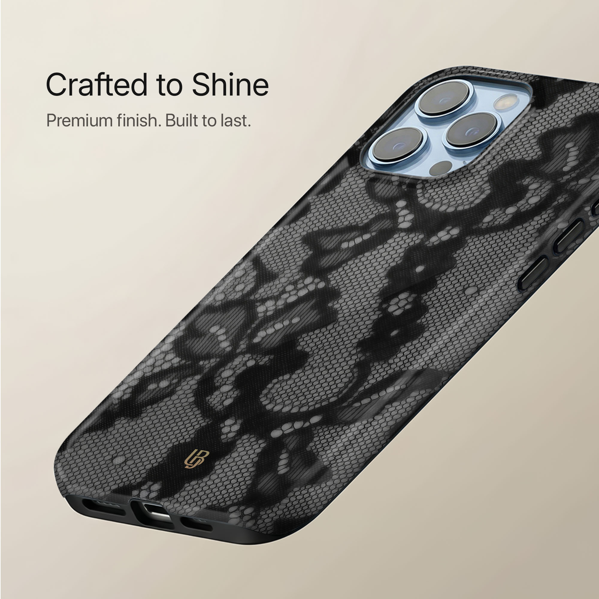 Noir Lace Ultrabling statement case collection mockup