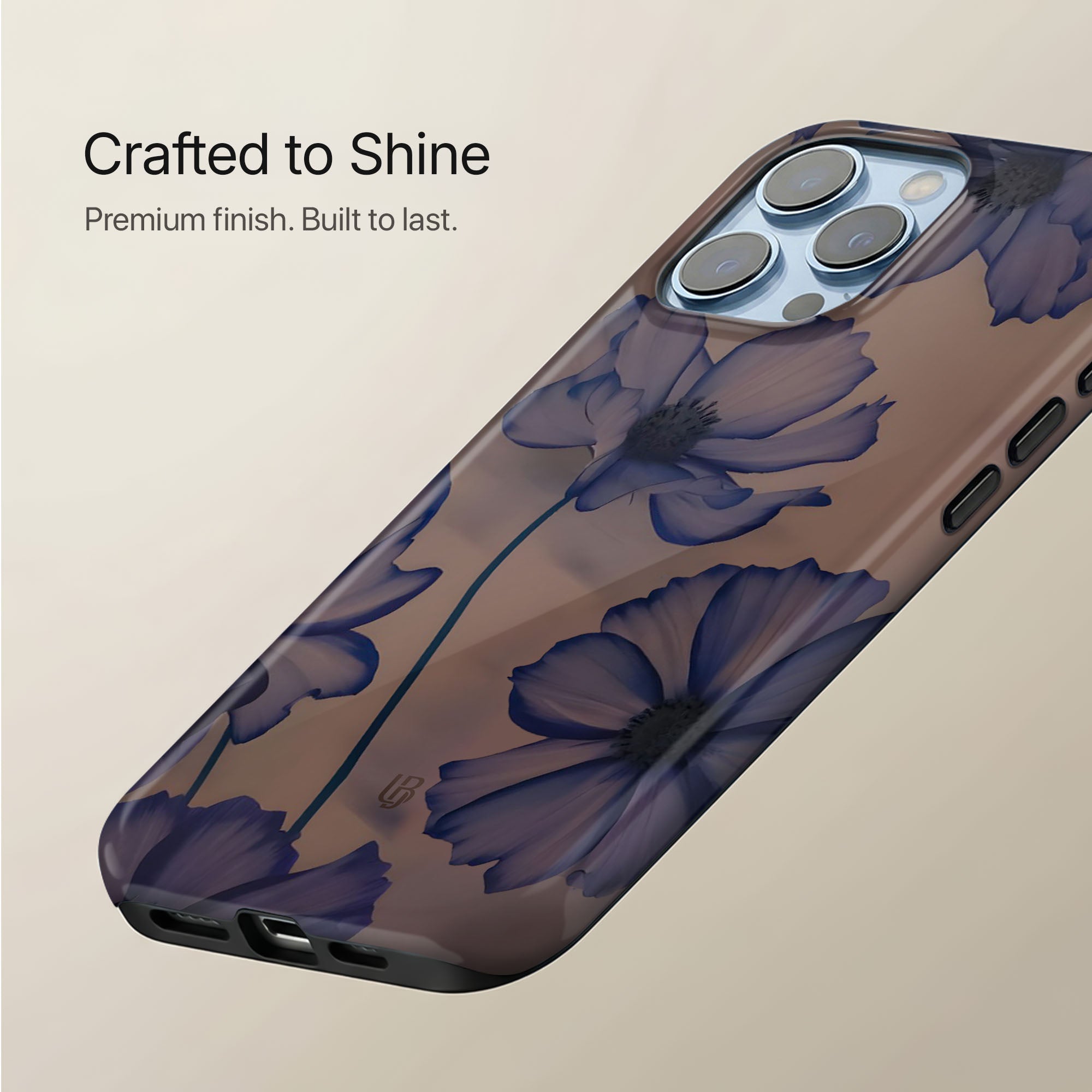 Indigo Blossom Ultrabling statement case collection mockup