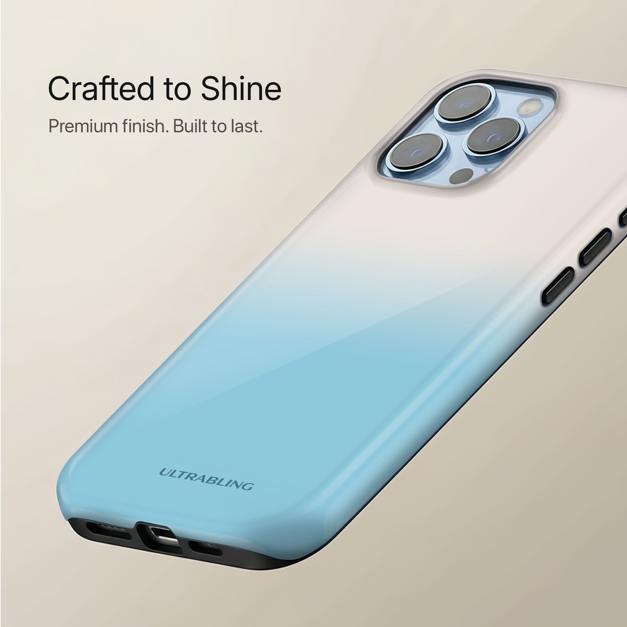 Ocean Fade Ultrabling statement case collection mockup