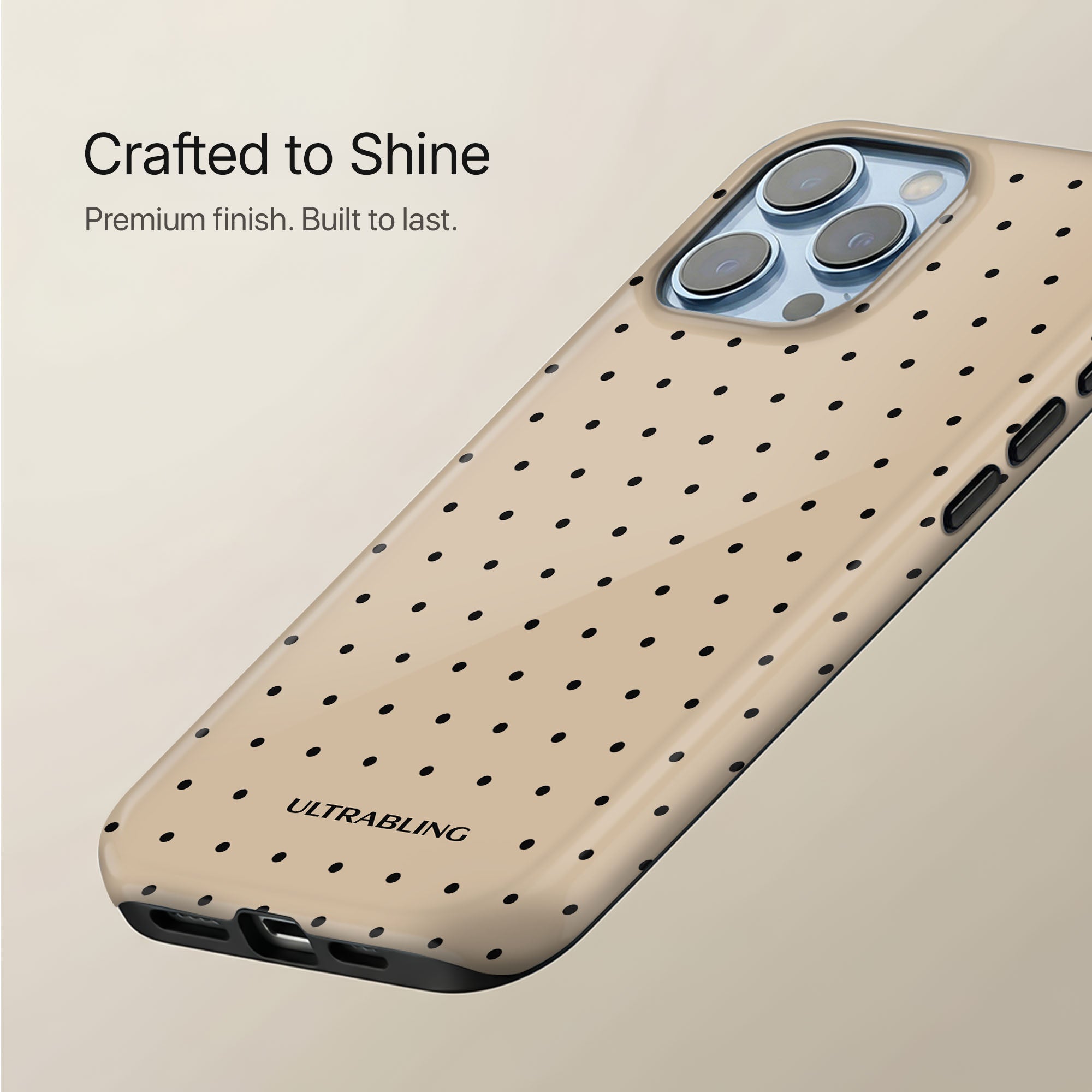 Vanilla Dots Ultrabling statement case collection mockup