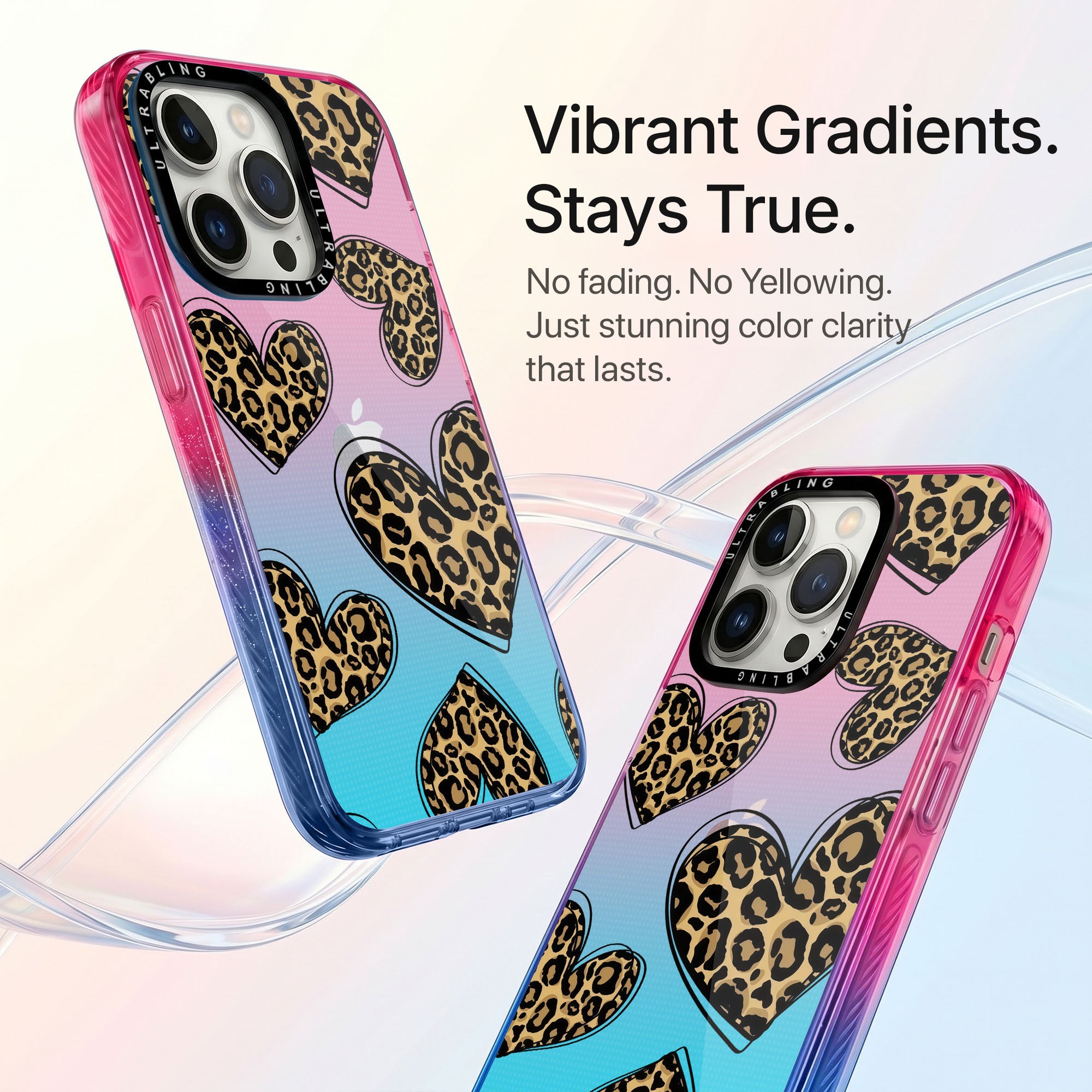 Fierce Love Ultrabling Aura iPhone case side profile showing slim design