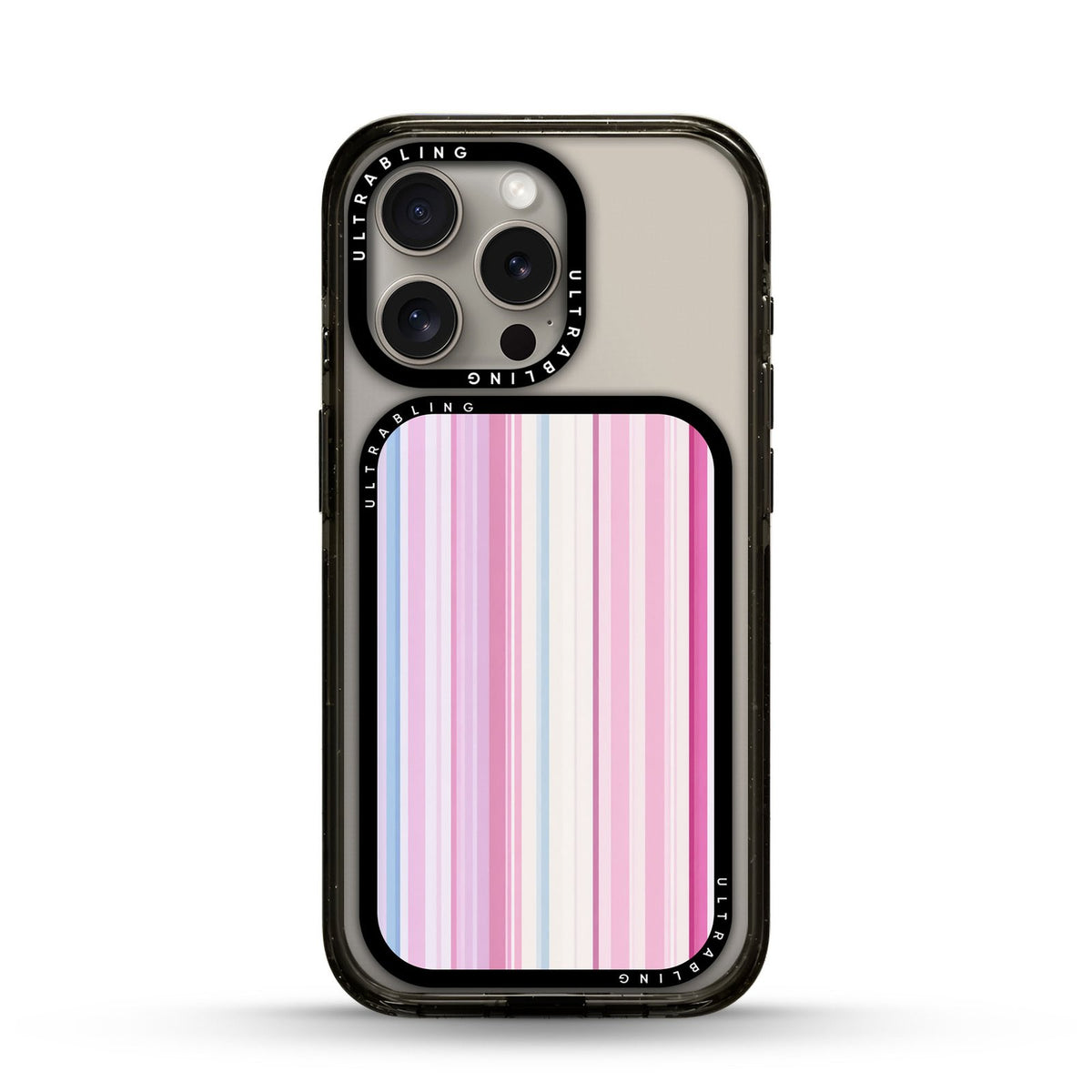 Pastel Stripe MagSafe Wallet - Front View