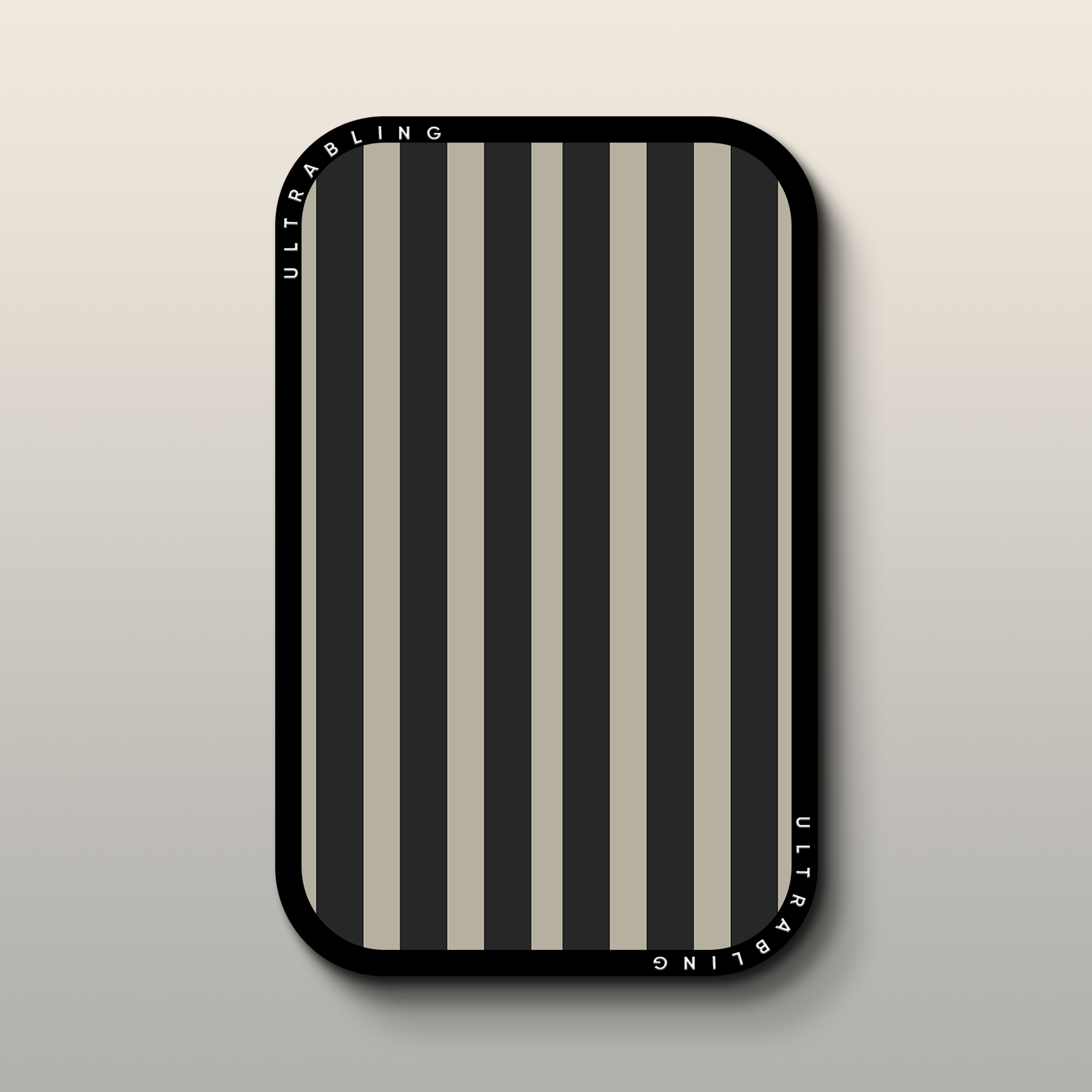 Cafe Stripes MagSafe Wallet - Front View
