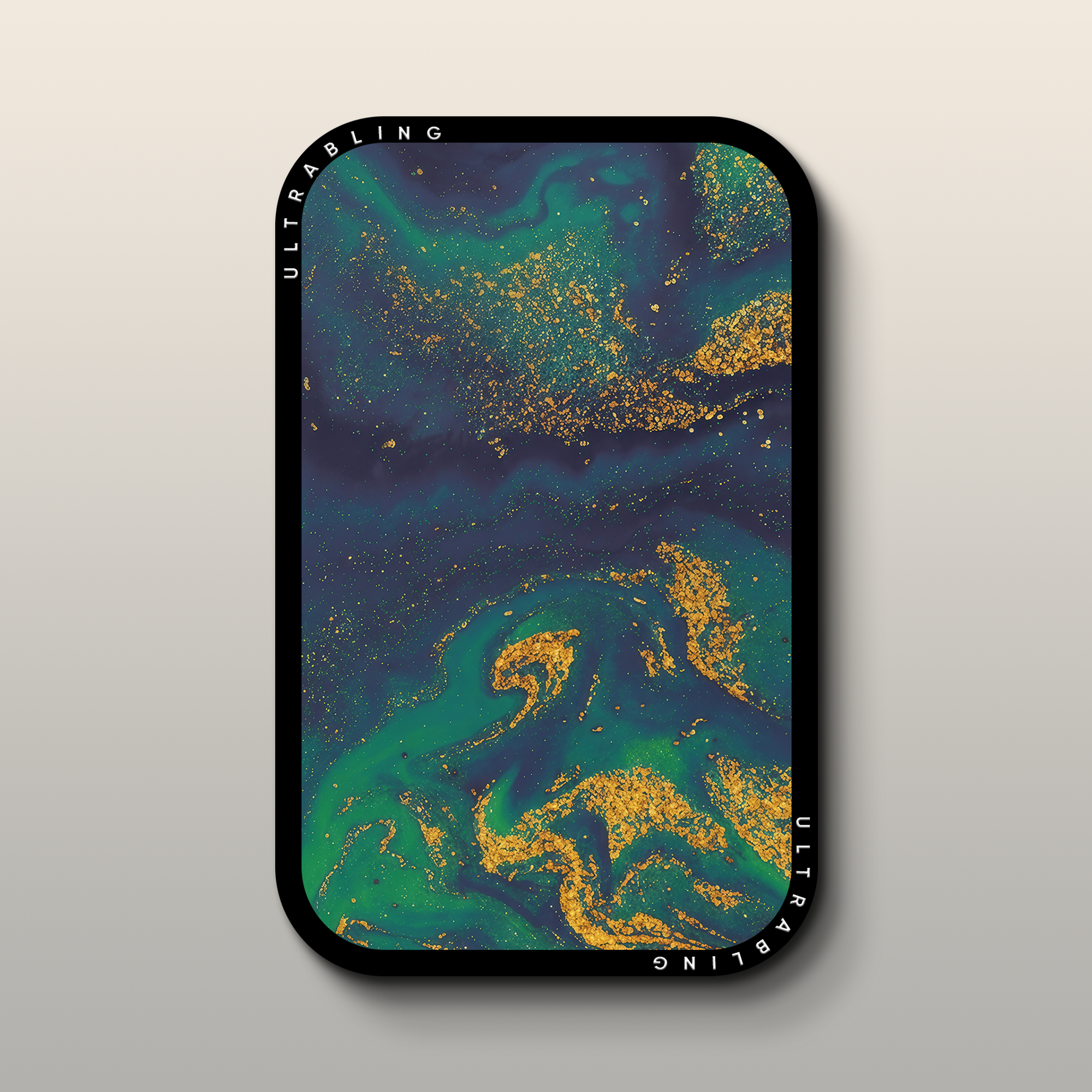Emerald Nebula MagSafe Wallet - Front View