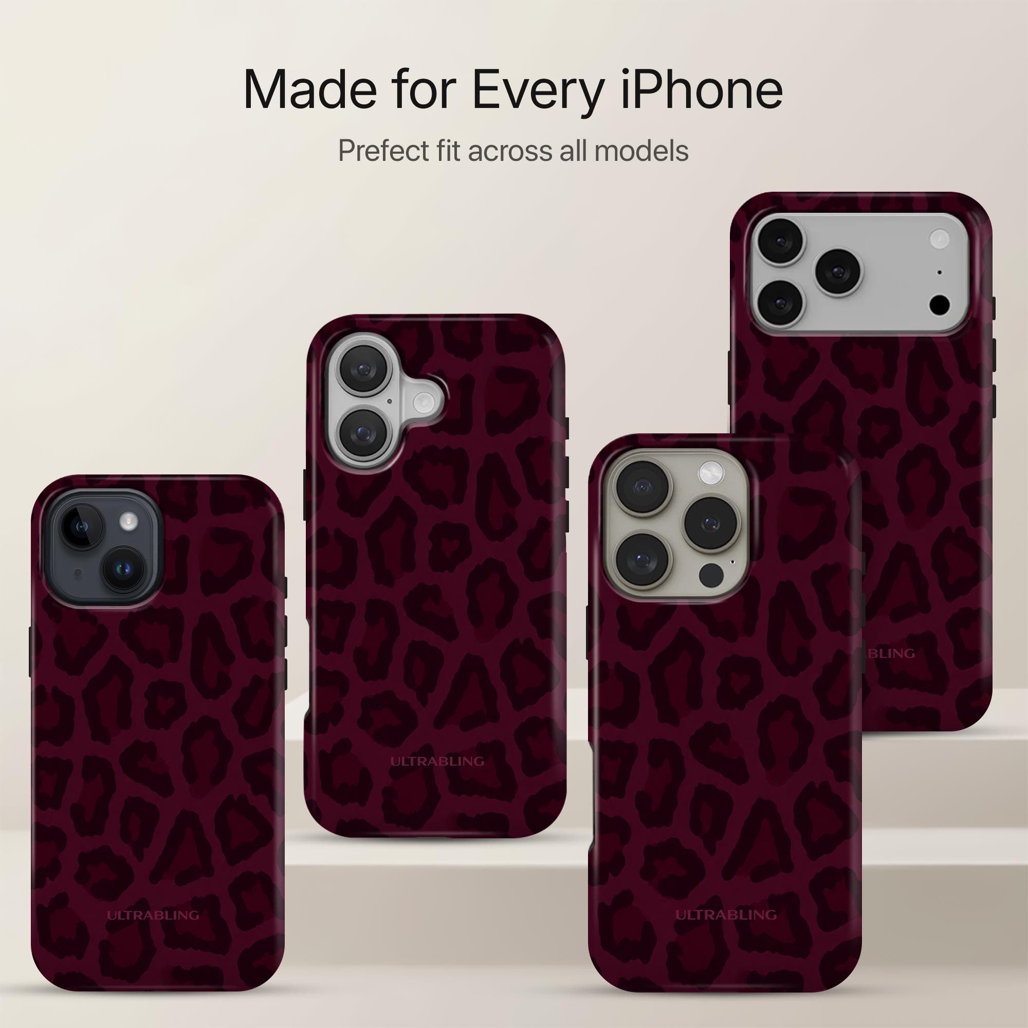 Bordeaux Leopard - Eclipse Case