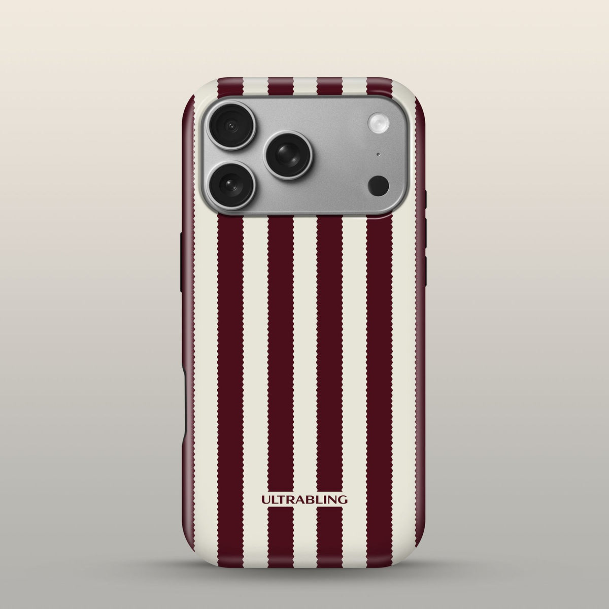 Bistro Stripe Eclipse Case on iPhone 17 Pro Silver