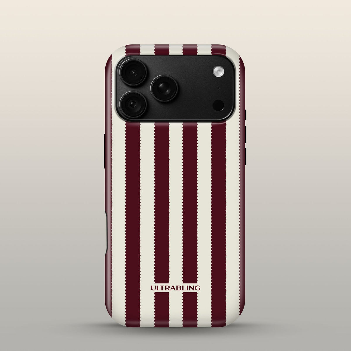 Bistro Stripe Eclipse Case on iPhone 18 Pro Black