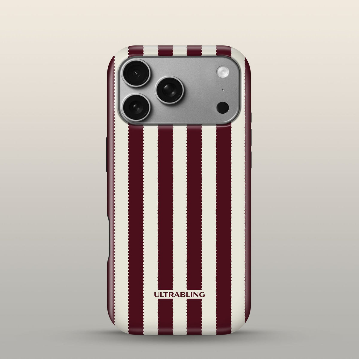 Bistro Stripe Eclipse Case on iPhone 18 Pro Silver