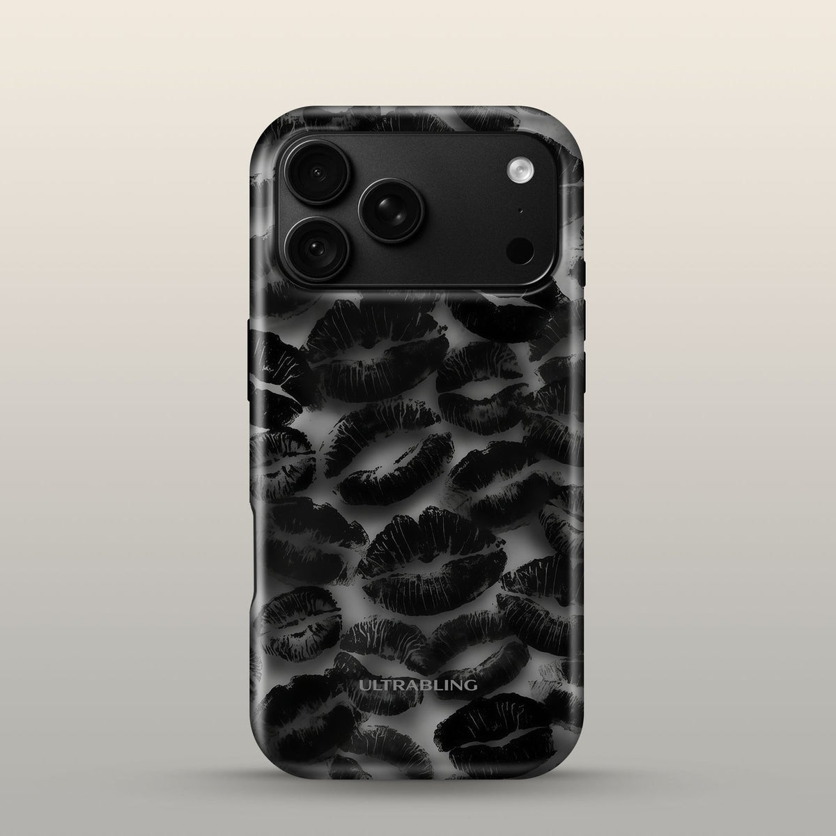 Blackout Kiss Eclipse Case on iPhone 18 Pro Black