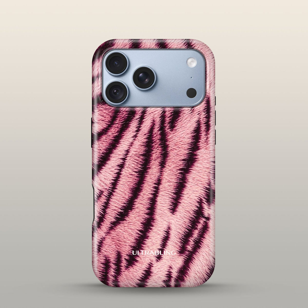 Blush Tiger Eclipse Case on iPhone 18 Pro Glacier