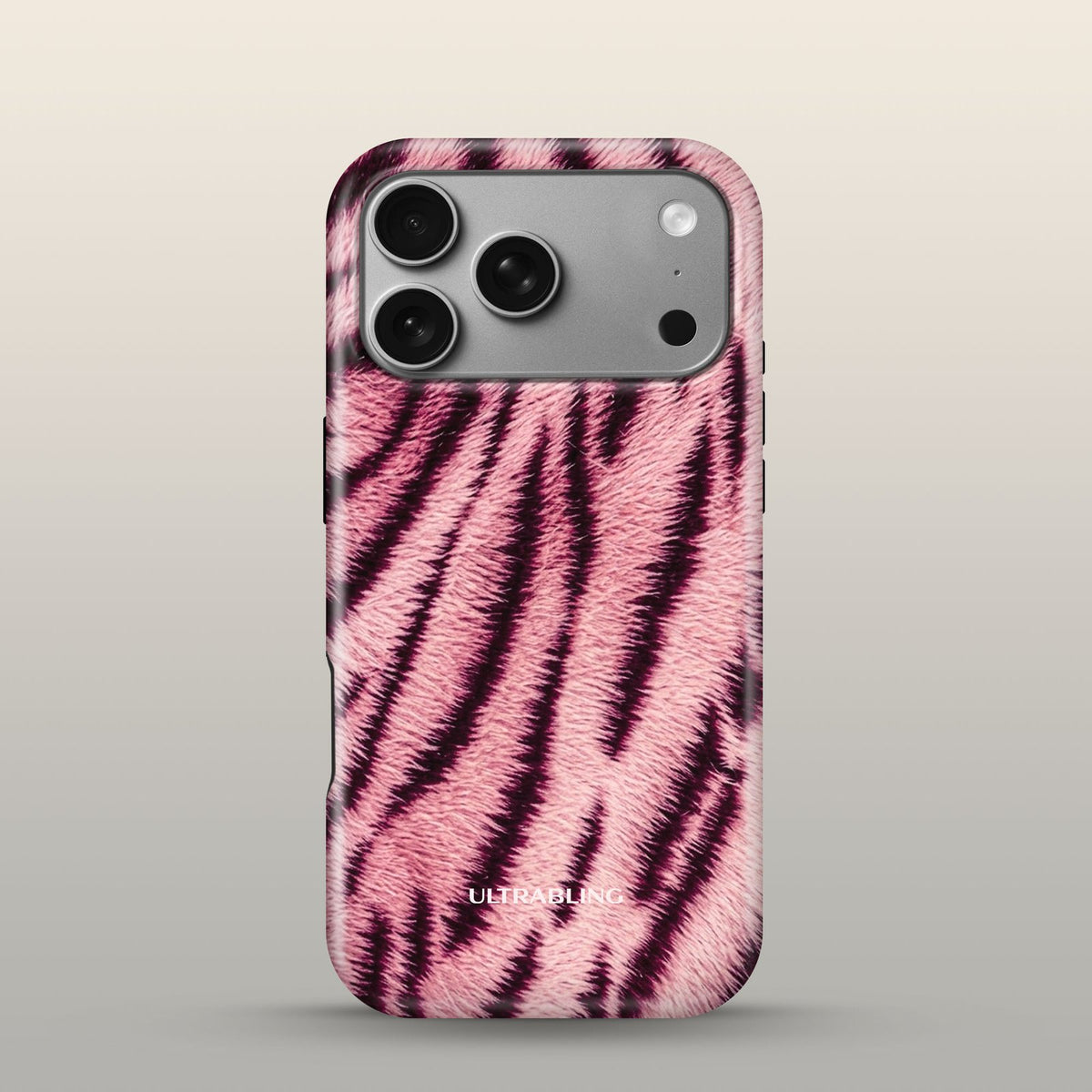 Blush Tiger Eclipse Case on iPhone 18 Pro Silver