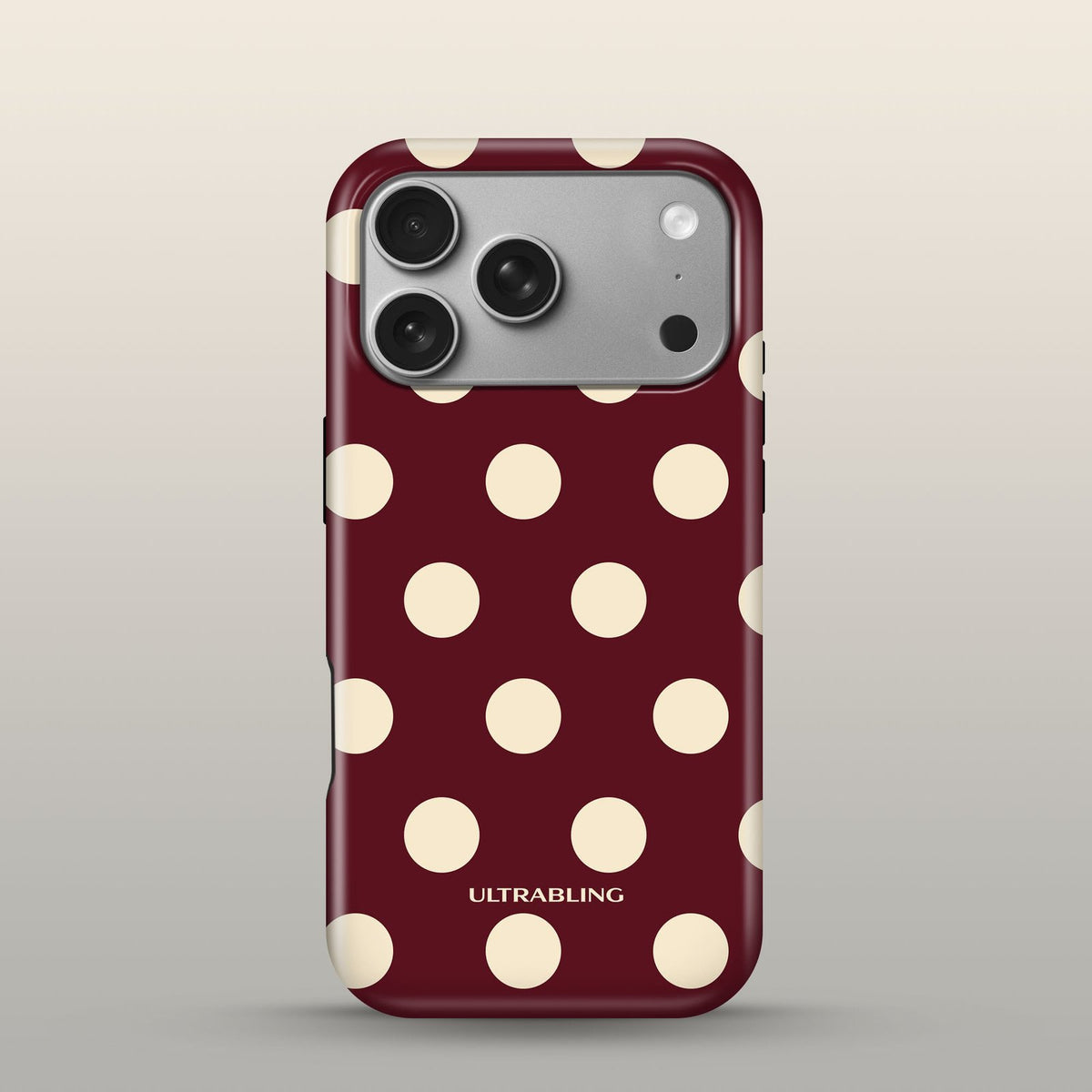 Cabernet Eclipse Case on iPhone 17 Pro Silver