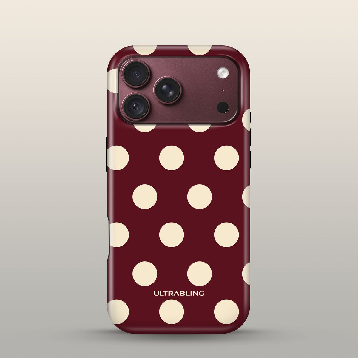 Cabernet Eclipse Case on iPhone 18 Pro Burgundy