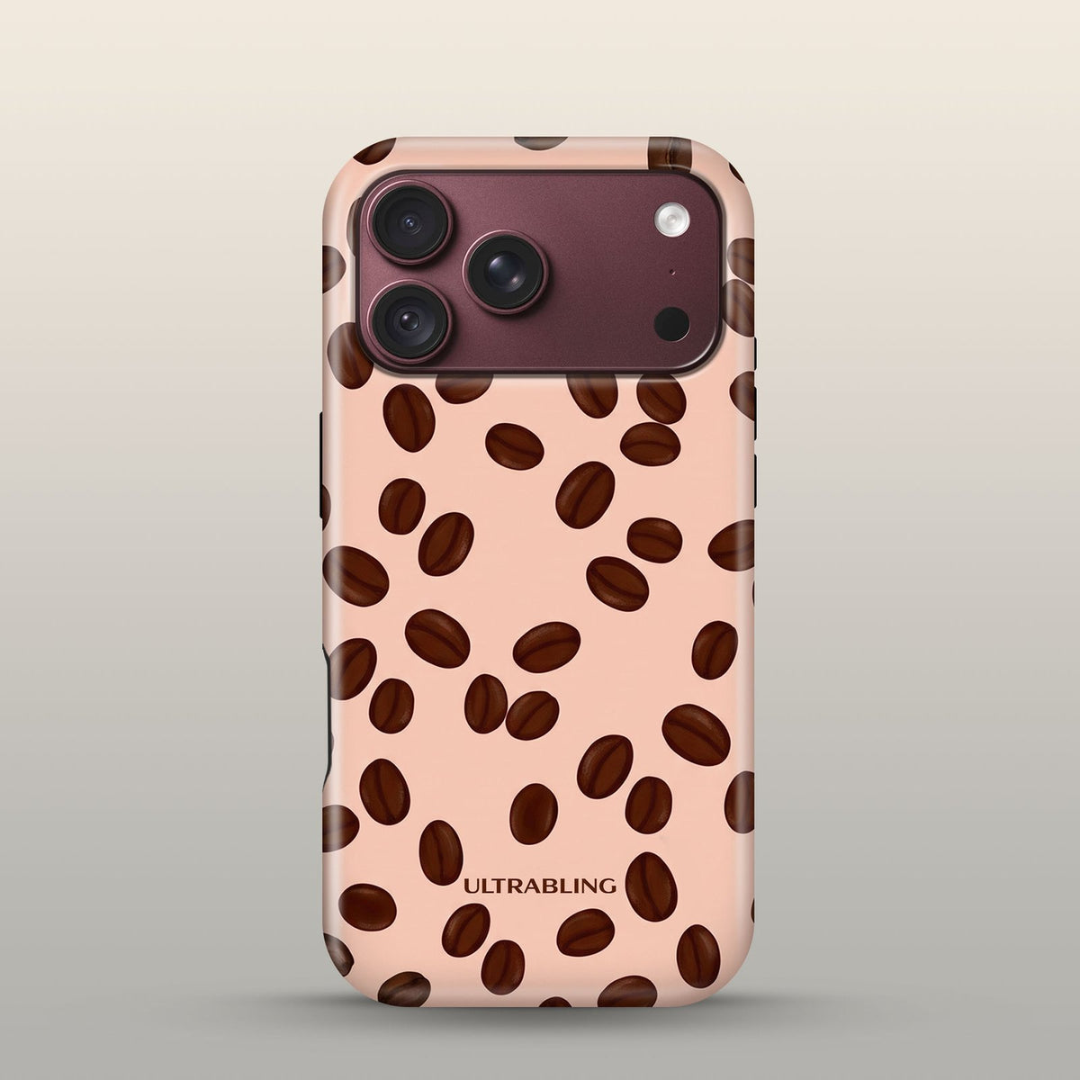 Coffee Run Eclipse Case on iPhone 18 Pro Burgundy