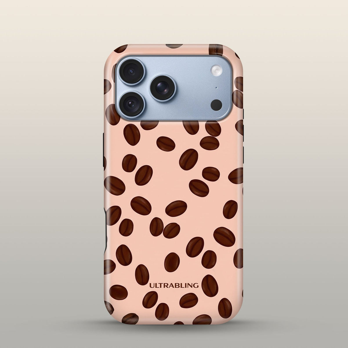 Coffee Run Eclipse Case on iPhone 18 Pro Glacier