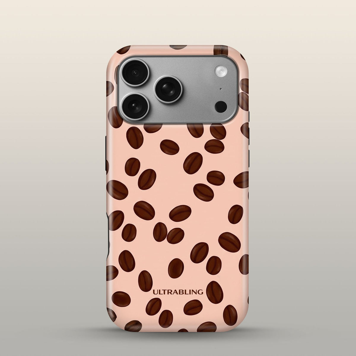 Coffee Run Eclipse Case on iPhone 18 Pro Silver