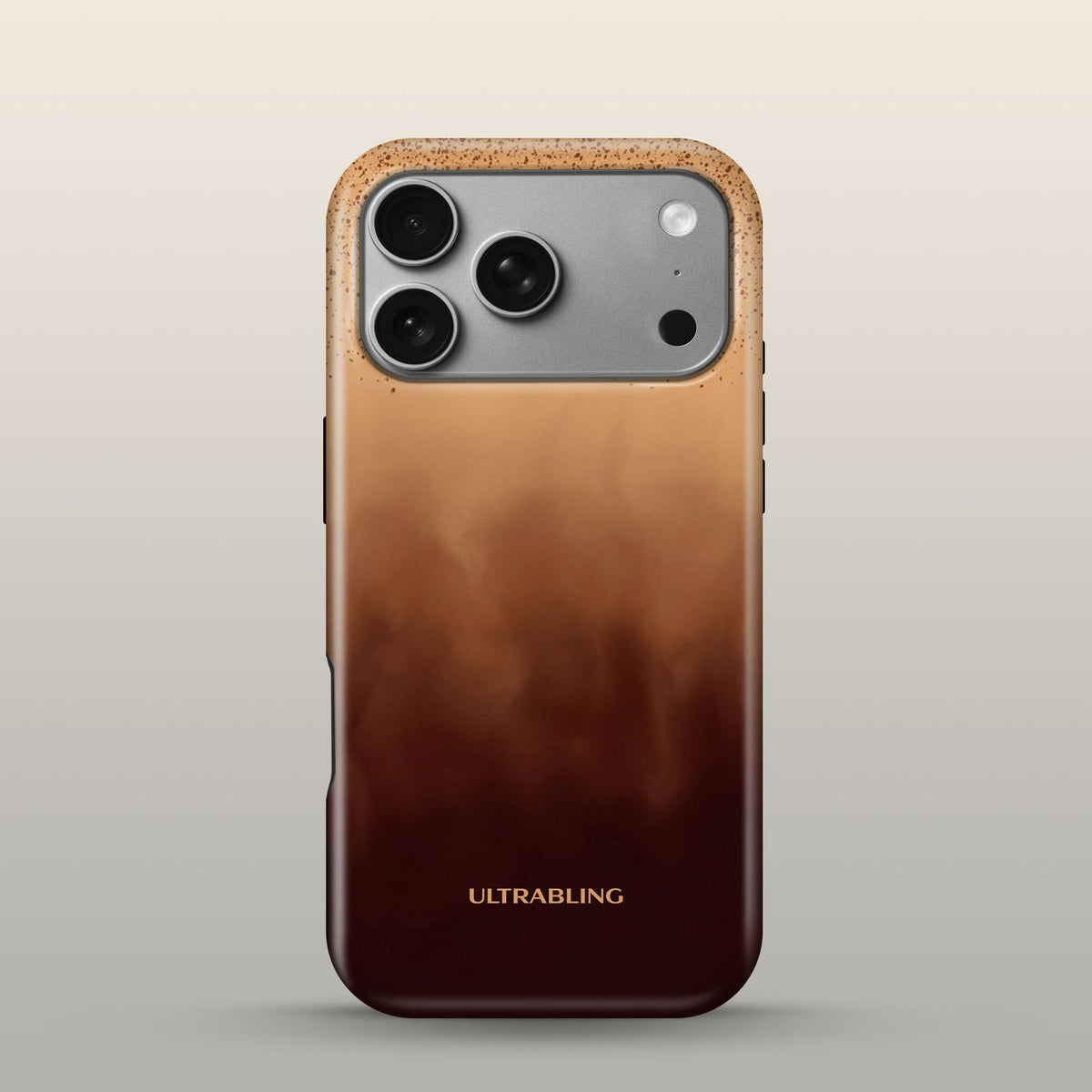 Cold Brew Eclipse Case on iPhone 18 Pro Silver