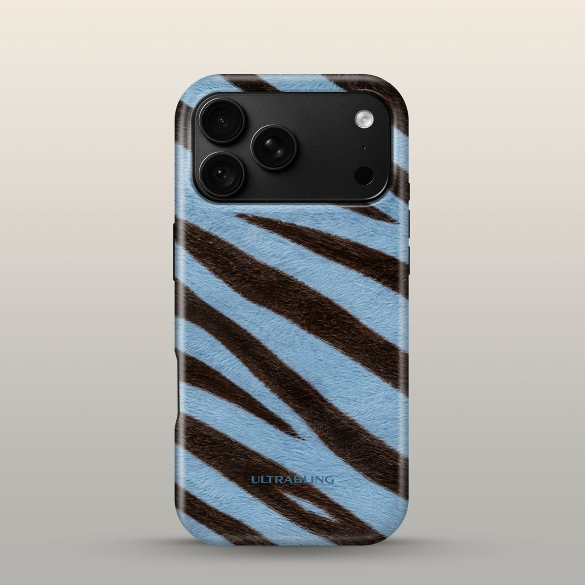 Denim Zebra Eclipse Case on iPhone 18 Pro Black